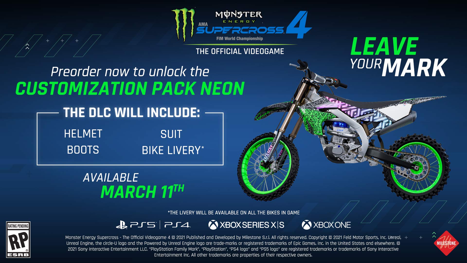 Monster Energy Supercross 4 - PS4 Game | Official Licensed Racing Video Game for PlayStation 4 | Perfect for Racing Fans & Action Game Lovers