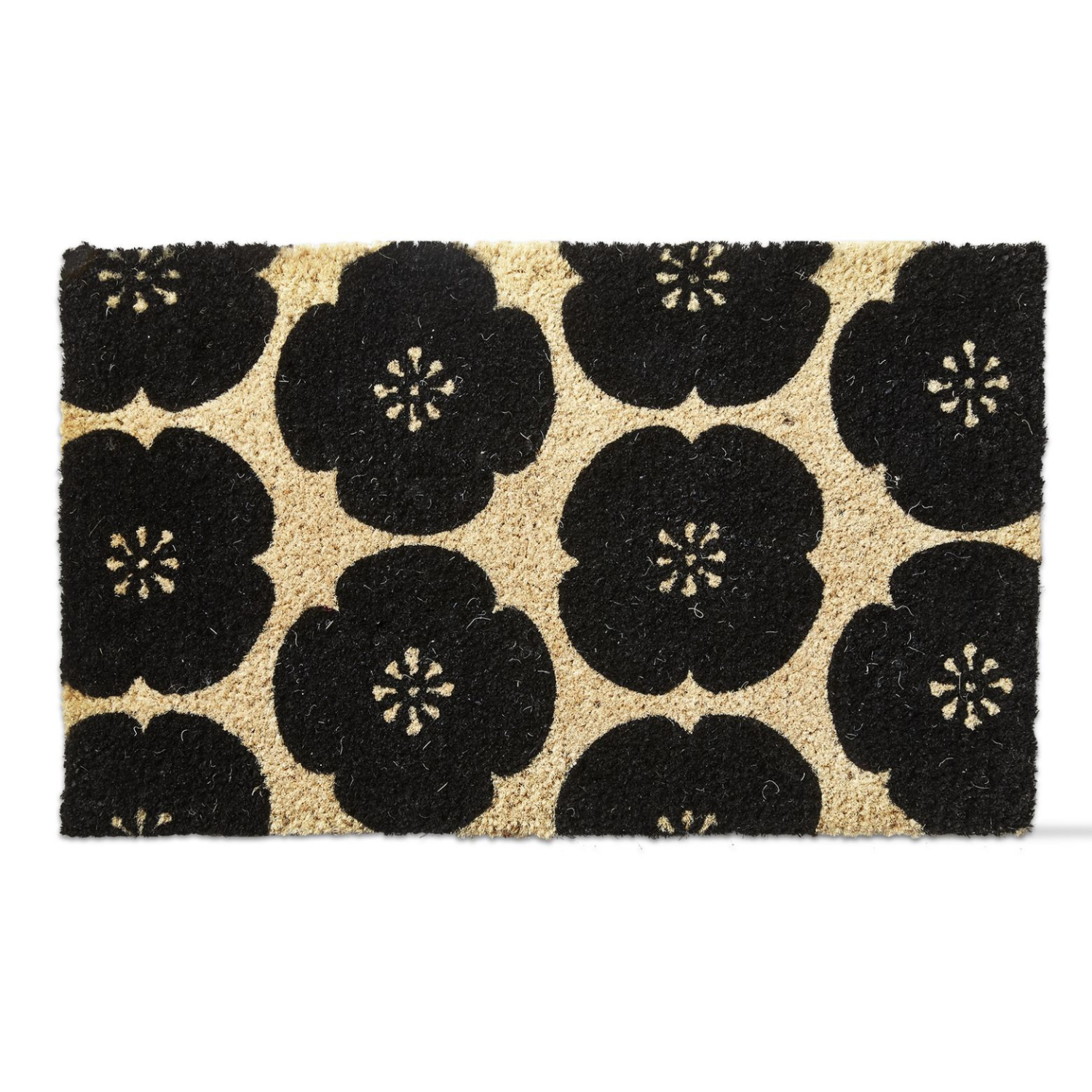 Poppy Noir Doormat - Non-Slip Front Door Mat for Home & Office - Waterproof Indoor/Outdoor Entryway Rug - Perfect for Living Room, Porch, and Patio Decor