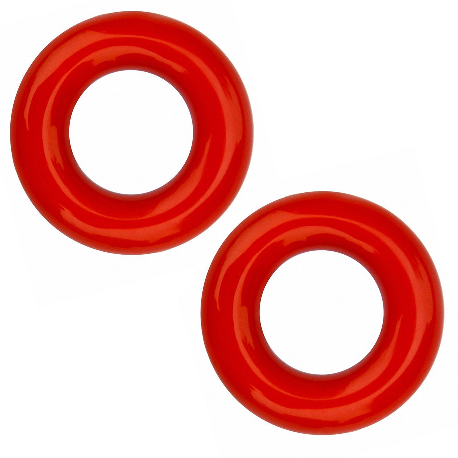 Golf Club Swing Weight Donut Training Aid - Red & Black Practice Swing Ring for Golfers | Improve Swing Tempo & Strength | Driving Range & Home Practice