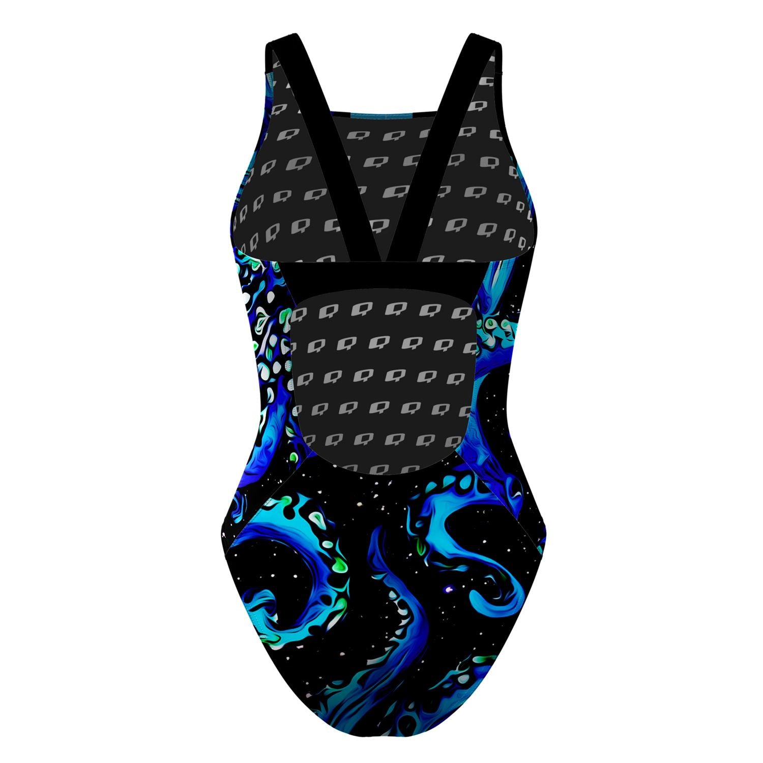 Tentacle Tickles Classic Strap Swimsuit - Sexy One Piece Bathing Suit for Women, Perfect for Beach Vacation & Pool Party