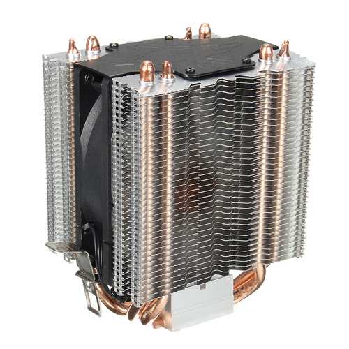 High-Performance 3-Pin 4-Heat Pipe CPU Cooler with Cooling Fan - Compatible with LGA1156/1155/1150/1151/775 Sockets - Ideal for Gaming PCs, Workstations & Overclocking