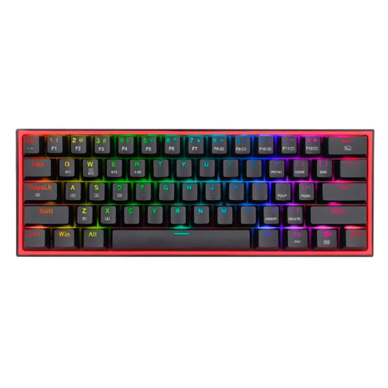 Redragon Fizz Pro K616 RGB Backlit Mechanical Gaming Keyboard - 60% Compact Wired Keyboard with Customizable RGB Lighting for PC Gamers - Perfect for Esports, Streaming & Office Work