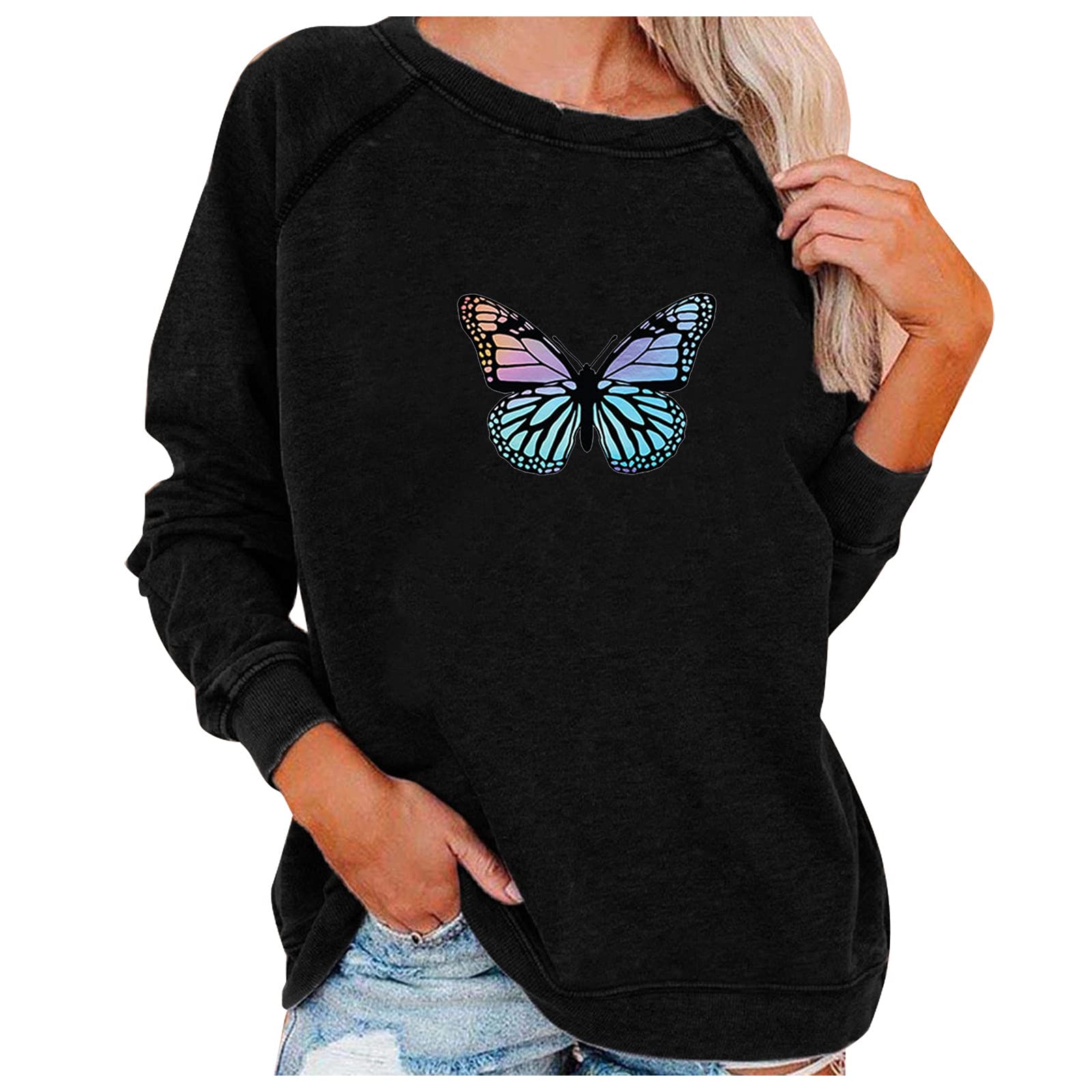 Women's V-Neck Short Sleeve T-Shirts - Summer Loose Fit Tunic Tops & Casual Blouses for Everyday Wear, Work, and Outings