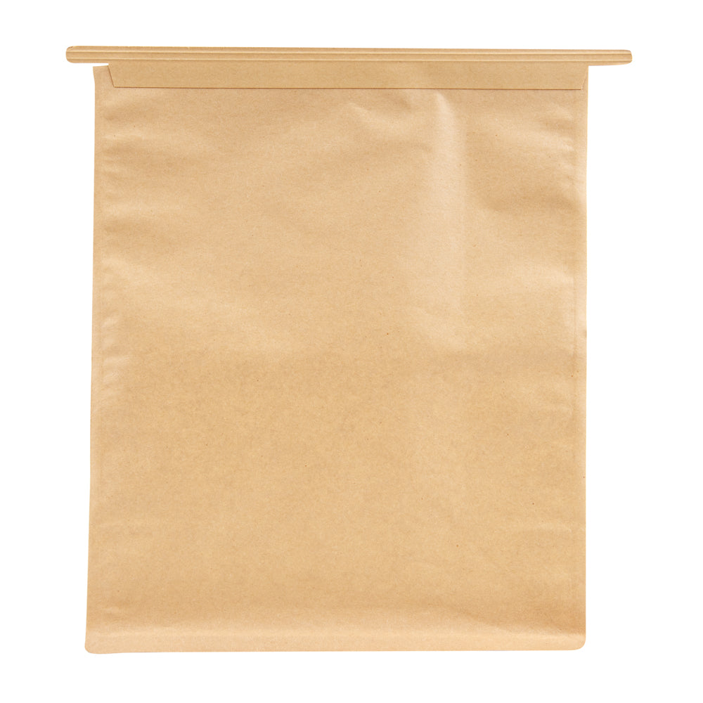 Premium Kraft Cotton Paper Tin Tie Bags with Clear Window - 8.75
