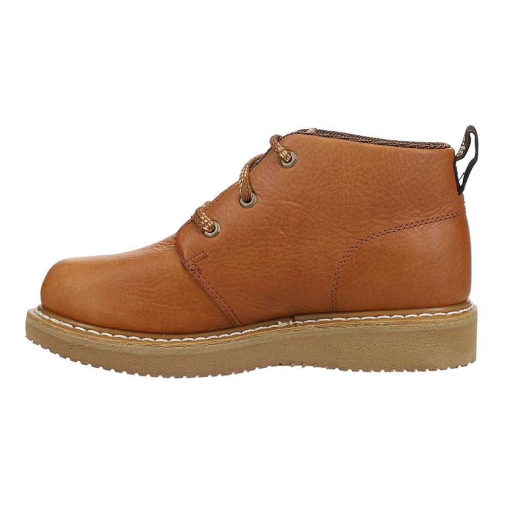 Georgia Boot Men's Chukka Work Boot - Durable Leather Safety Shoes for Construction & Outdoor Work - Perfect for Job Sites, Hiking & Heavy Duty Use