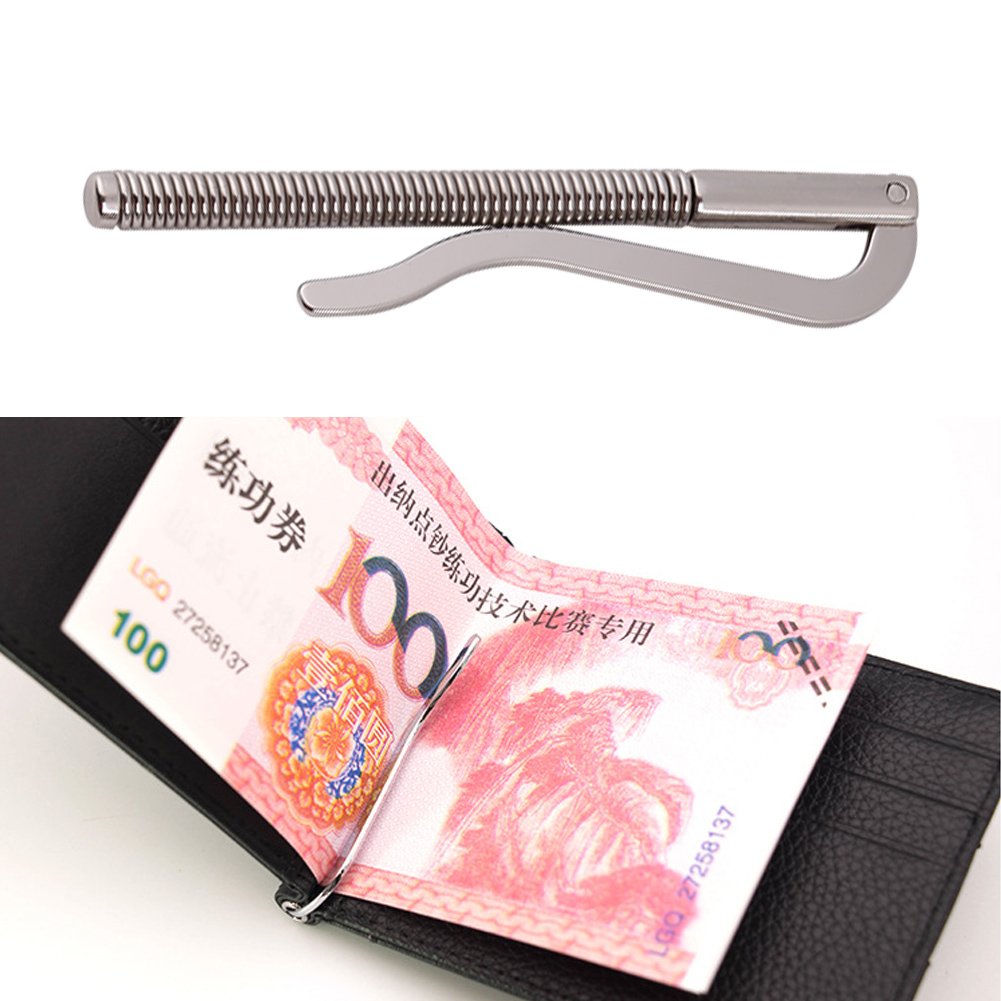 Yosoo 5-Piece Money Spring Clip Wallet DIY Kit - Repair Tool for Bifold Leather Wallets, Purses & Credit Card Holders | Perfect for Crafting, Wallet Repair & Leatherworking Projects