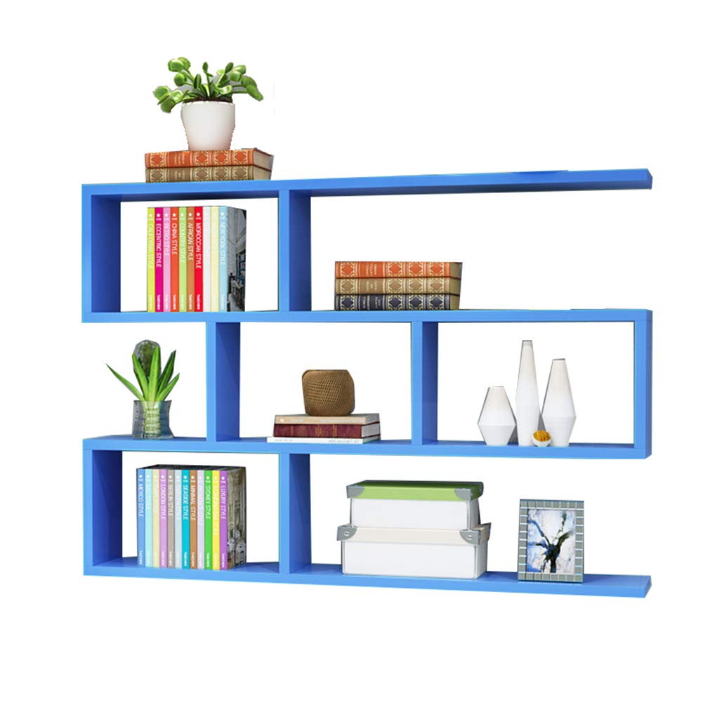 Floating Wall Shelves for Living Room - Multifunctional Display Stand with 3 Sizes & 7 Colors (Blue, 120x20x84cm) - Perfect for Home Decor, Books, Plants & Photo Display