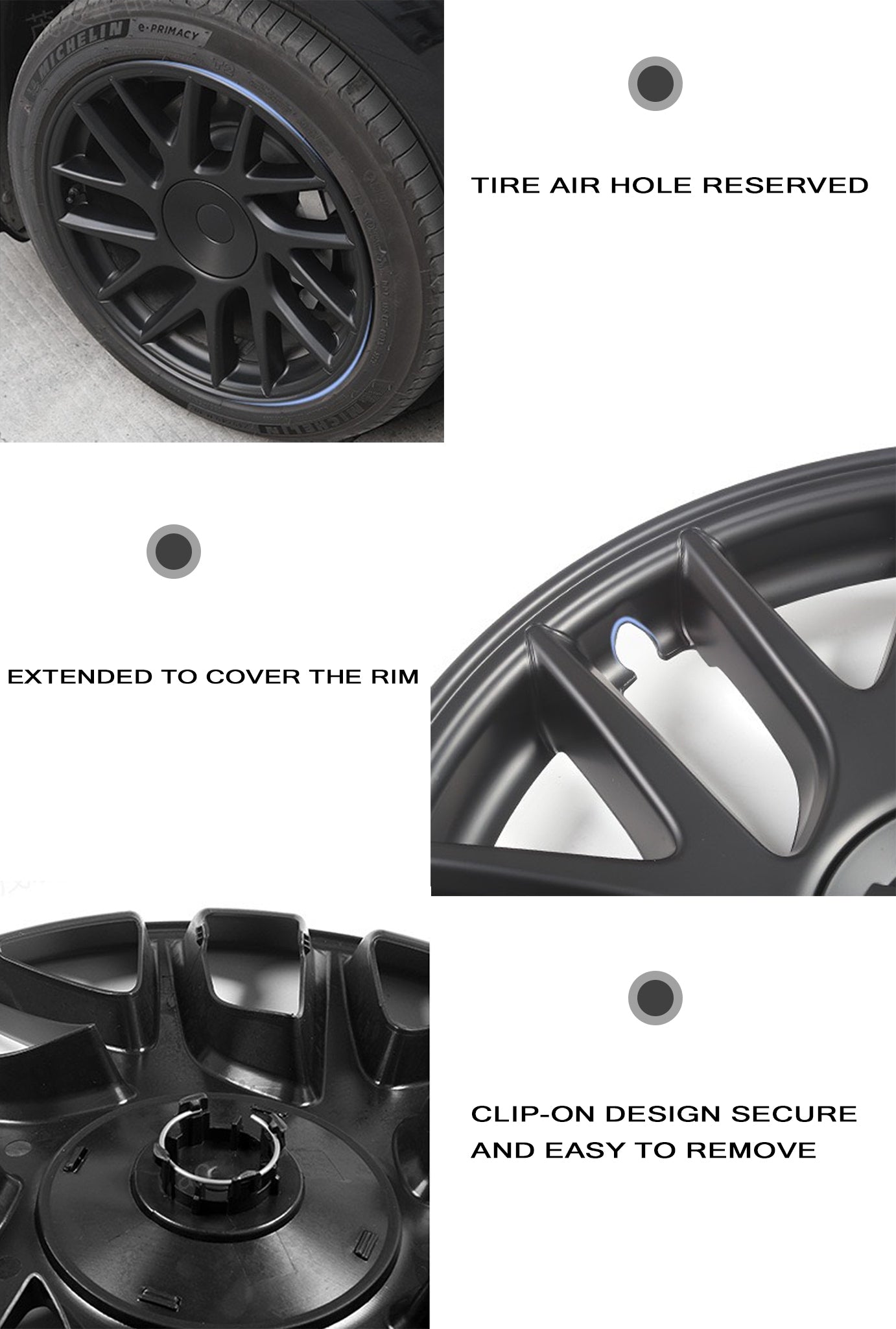 1 Pcs OEM Style Wheel Cover for Tesla Model 3 Highland - Replacement Hubcap (Single) - Perfect for Car Protection & Customization