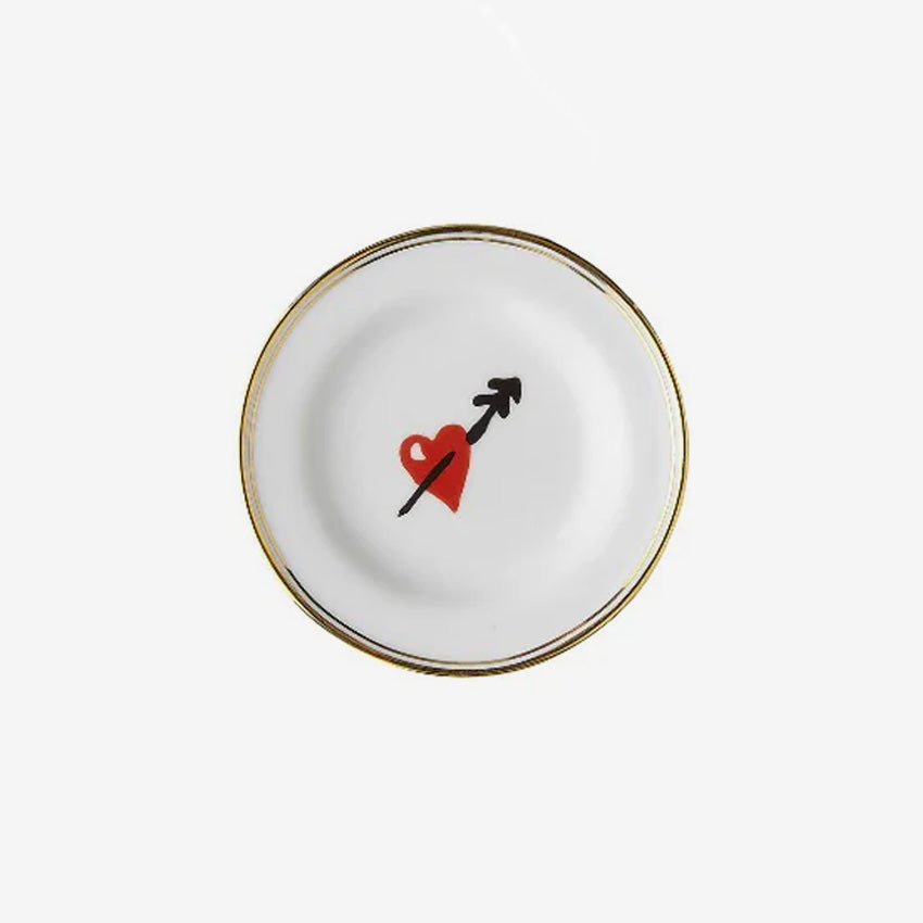 Bitossi Home Little Dish Micro Hearth - Elegant Ceramic Appetizer Plate for Cheese, Nuts & Tapas | Perfect for Dinner Parties, Wine Tasting & Home Decor