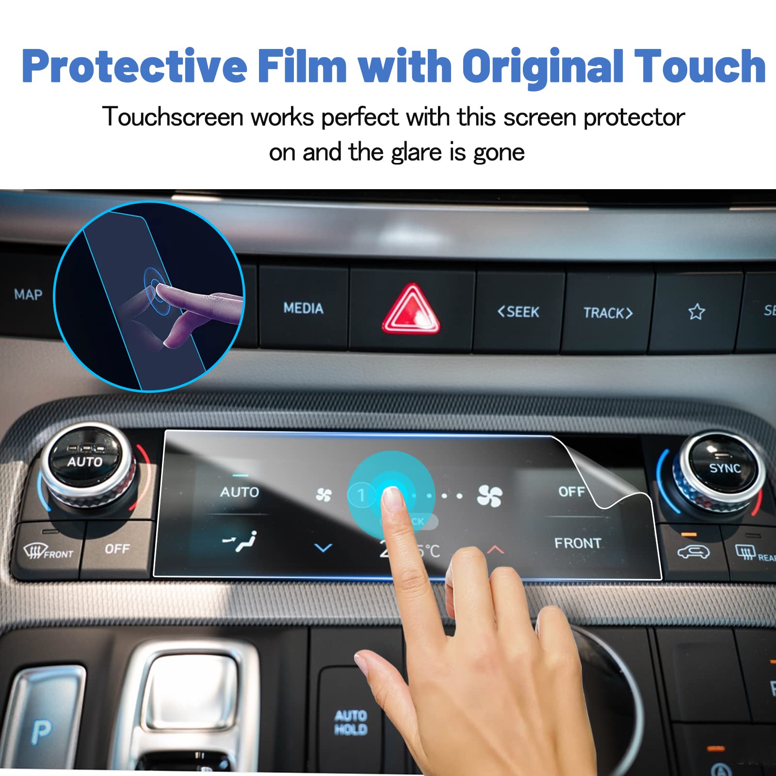 2024 2025 Hyundai Palisade Screen Protector Set - 7PCS Touch Screen, Dashboard & AC Screen Protectors for 2023-2025 Palisade Calligraphy - Durable Anti-Scratch Protection for Daily Driving & Road Trips