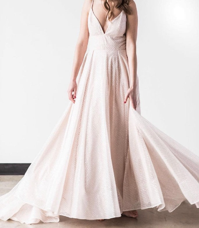 Wtoo Britton Wedding Gown - Elegant Lace Bridal Dress for Church & Beach Ceremonies | Perfect for Romantic & Boho Weddings