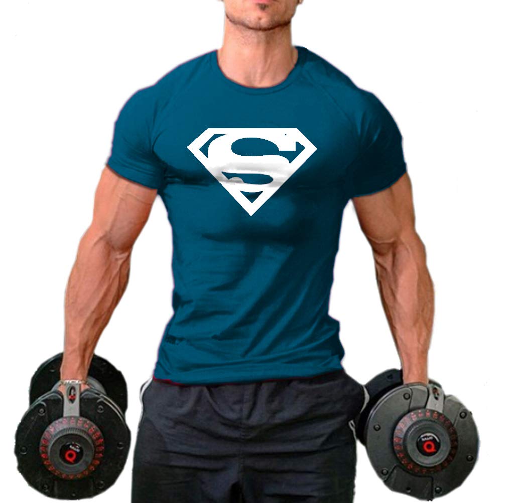 **InleaderStyle Men's Workout T-Shirts - Breathable Athletic Gym Tee for Training, Running & Fitness - Moisture-Wicking Short Sleeve Activewear for Gym, Jogging & Casual Wear**