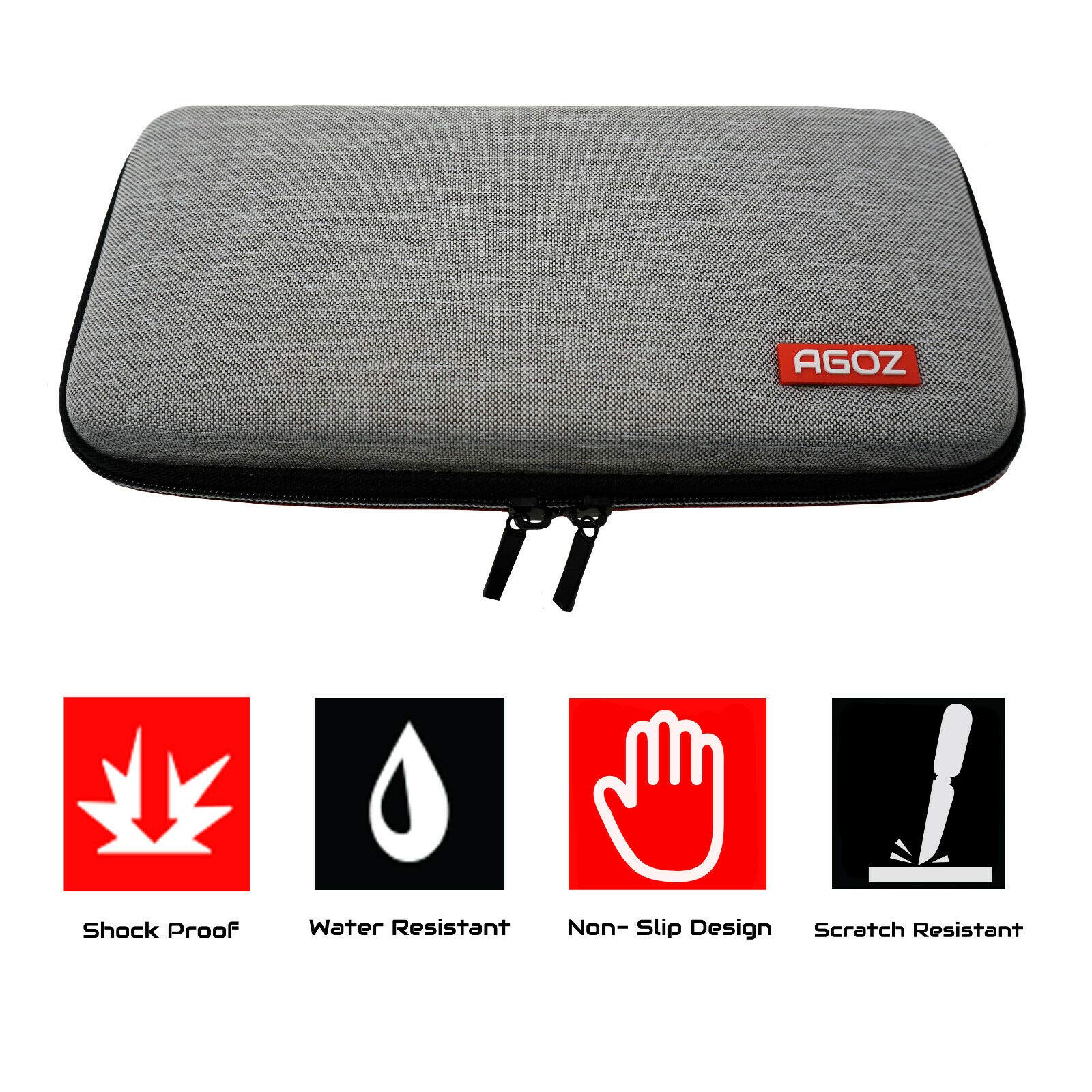 AGOZ Protective Carrying Case for Nintendo Switch - Durable Travel Cover Shell Pouch for Switch Console & Accessories | Perfect for Gaming On-The-Go, Travel Protection, and Storage Organization