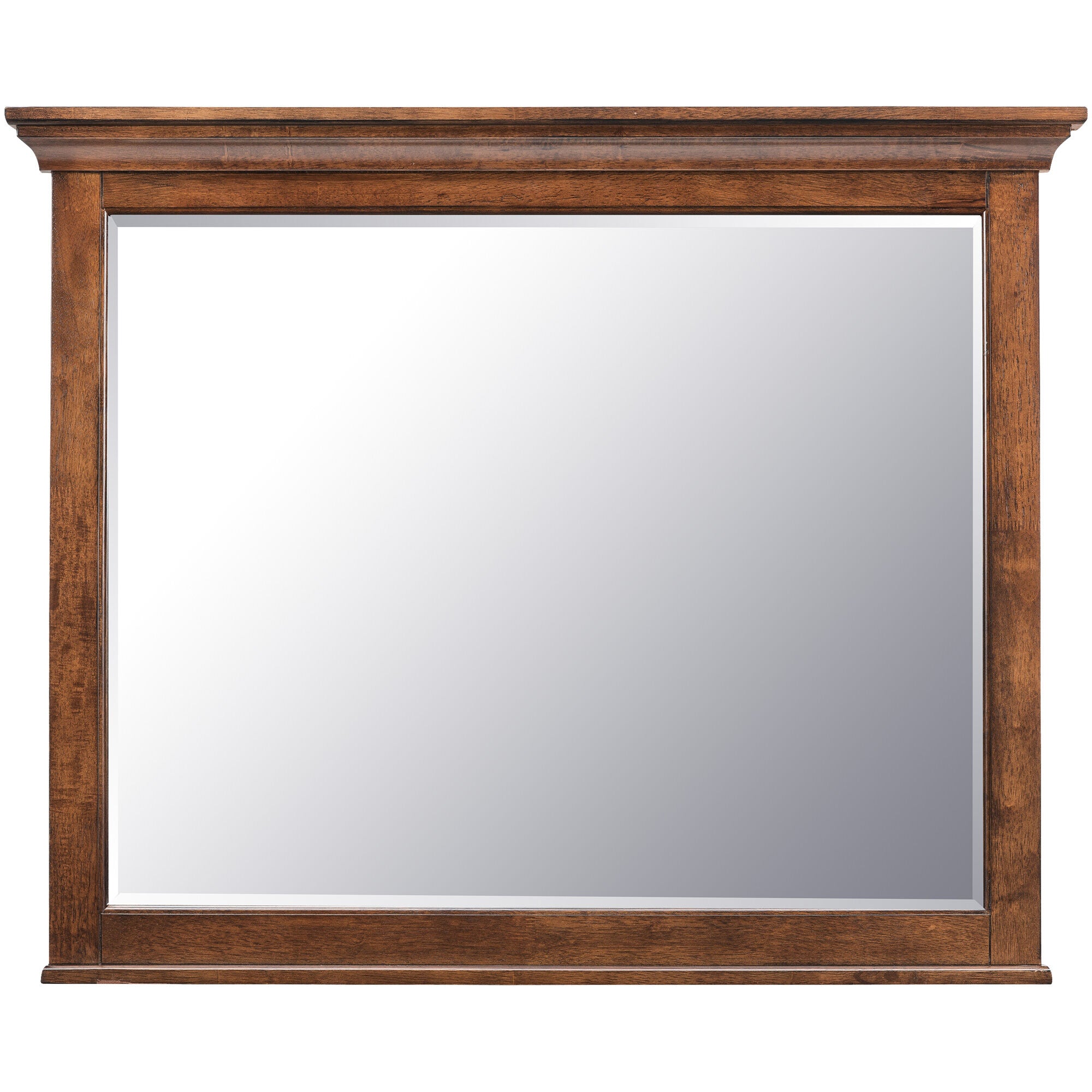 San Mateo Mirror - Full-Length Wall Mirror with Rustic Wood Frame for Home Decor, Bedroom, Living Room & Entryway