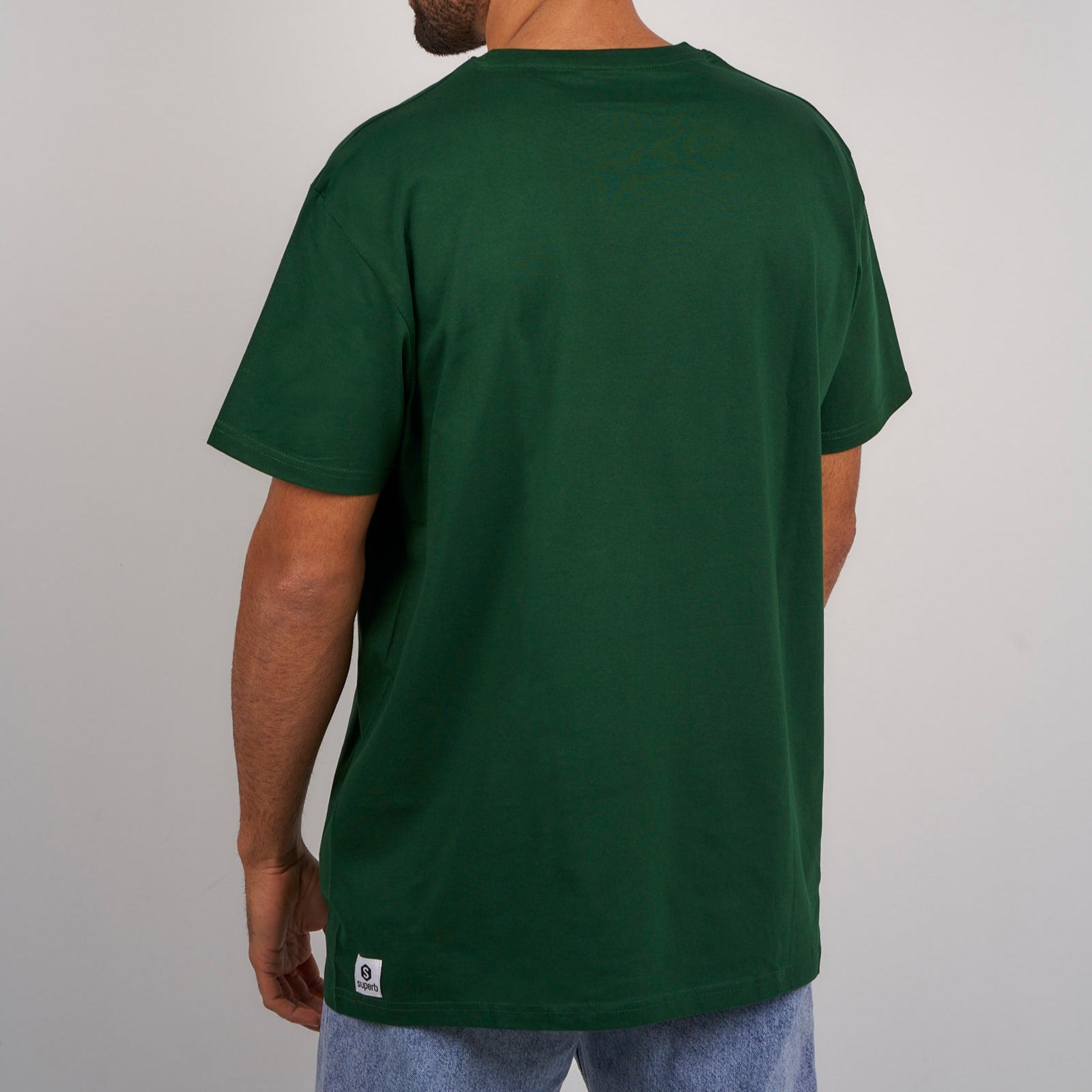 Oversized Green Circle T-Shirt for Women - Soft Cotton Casual Tee for Everyday Wear, Street Style & Lounge Outfits