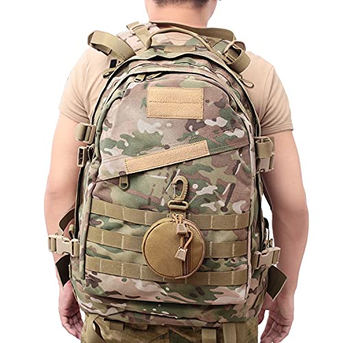 Tactical MOLLE Pouch - Small Multi-Function EDC Organizer Bag for Keys, Wallet, Wireless Headset & Coins - Durable Zippered Pocket Pouch for Outdoor, Hiking, Camping & Everyday Carry Essentials