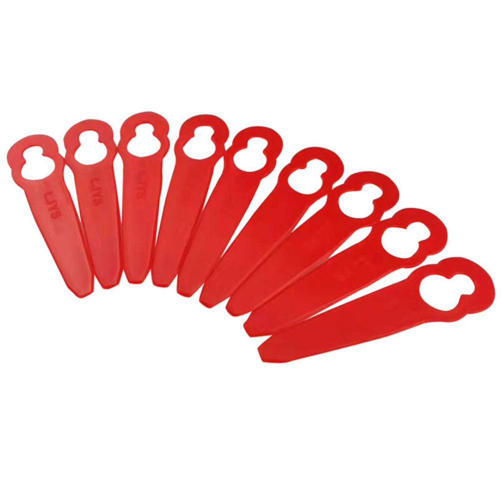 50pcs Cabilock Grass Trimmer Replacement Blades - Red Gourd Shape Brush Cutter Head Attachment for Lawn Mower & Weed Whacker - Perfect for Yard Maintenance, Landscaping & Professional Gardening