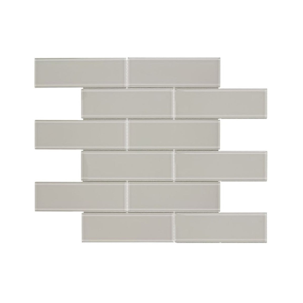 Metropole Khaki 2x6 Glass Subway Tile - Premium Kitchen & Bathroom Backsplash for Modern Home Decor