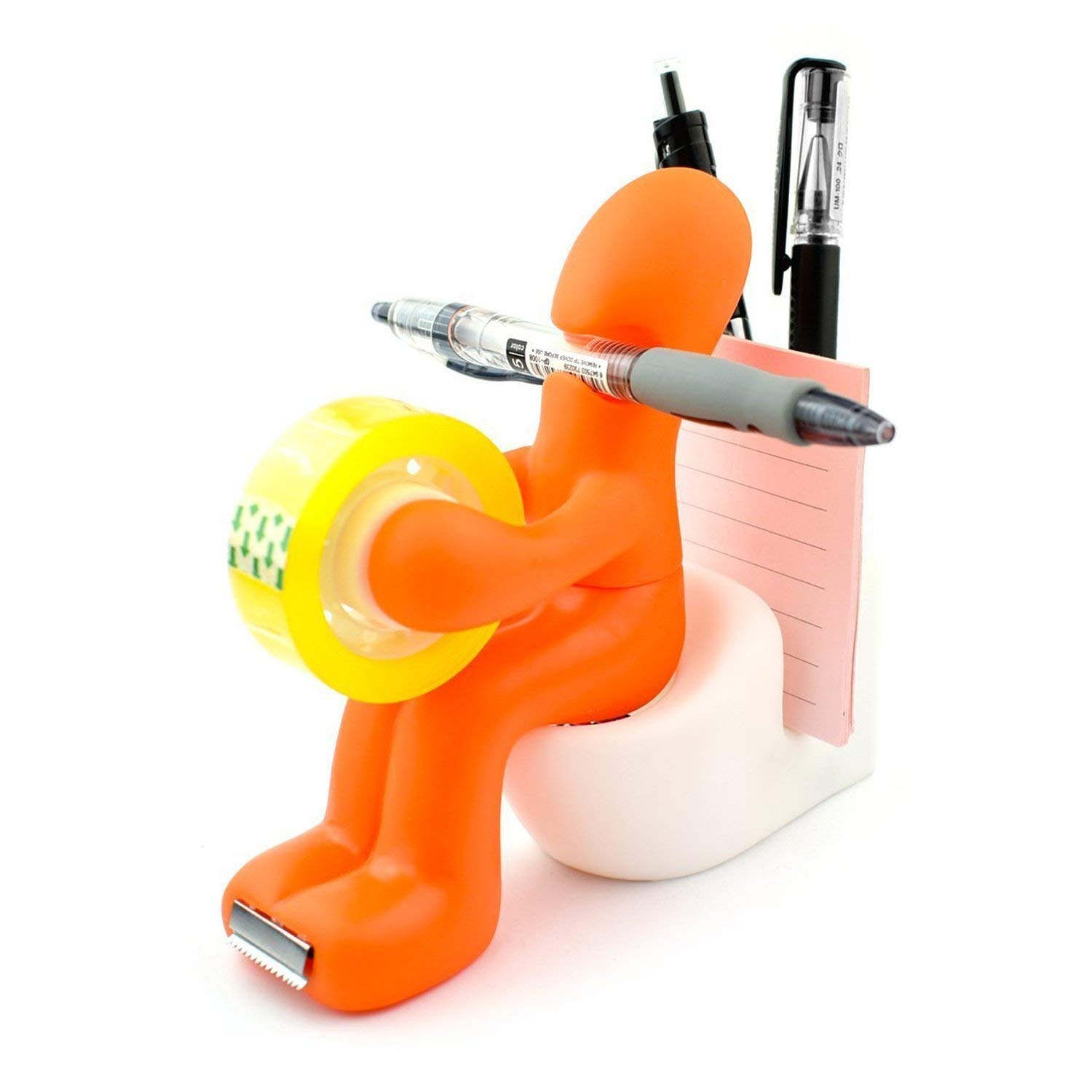 Vibrant Color Tape Dispenser - The Butt Station Desk Organizer for Office & School Supplies | Perfect for Home, Office & Classroom Use
