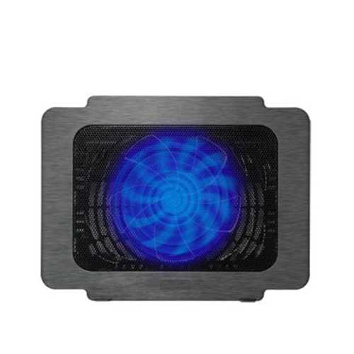 CoolCold K16 Laptop Cooling Pad with Quiet USB Fan - Portable Notebook Cooler for Gaming, Office & Home Use to Prevent Overheating