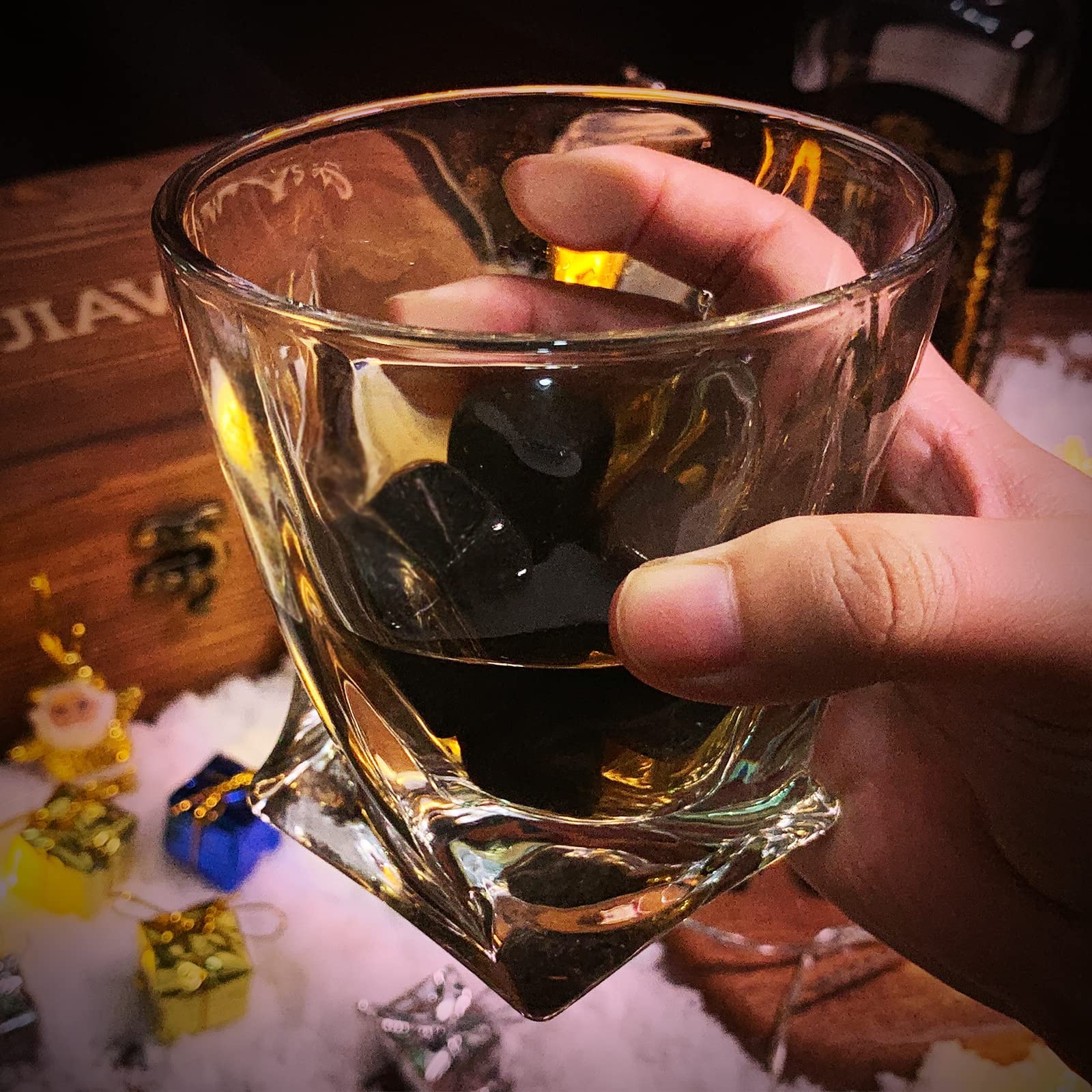 Whiskey Stones Gift Set for Men - Perfect for Christmas & Anniversaries