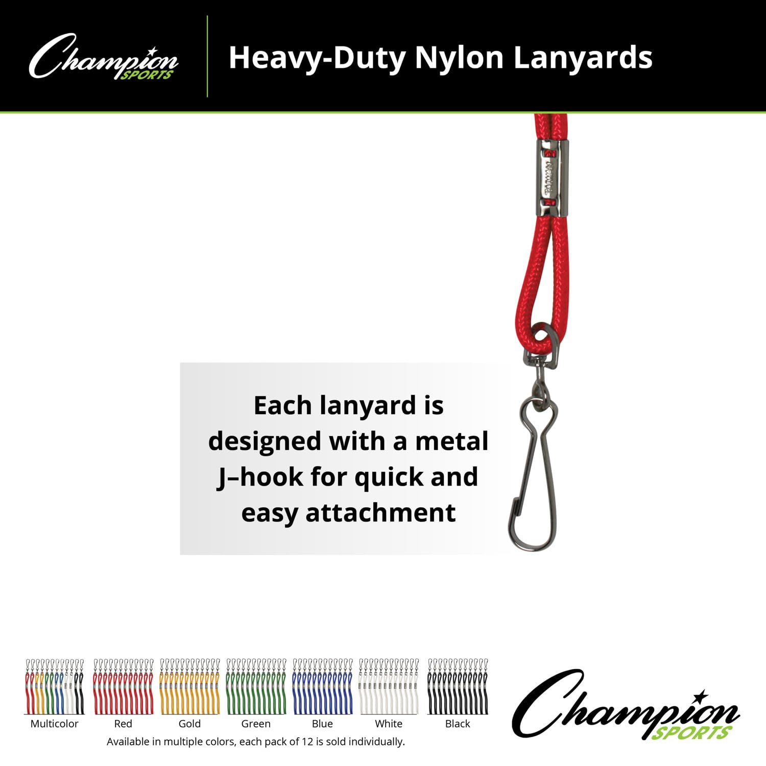 Champion Nylon Lanyards for ID Badges & Keys