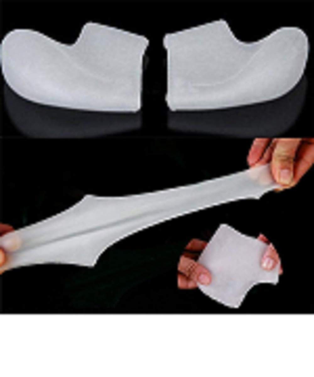 Naivete Moisturizing Gel Heel Socks - Cracked Foot Care & Skin Protection - Transparent Silicone Heel Protectors for Dry Feet - Perfect for Overnight Hydration & Comfortable Walking