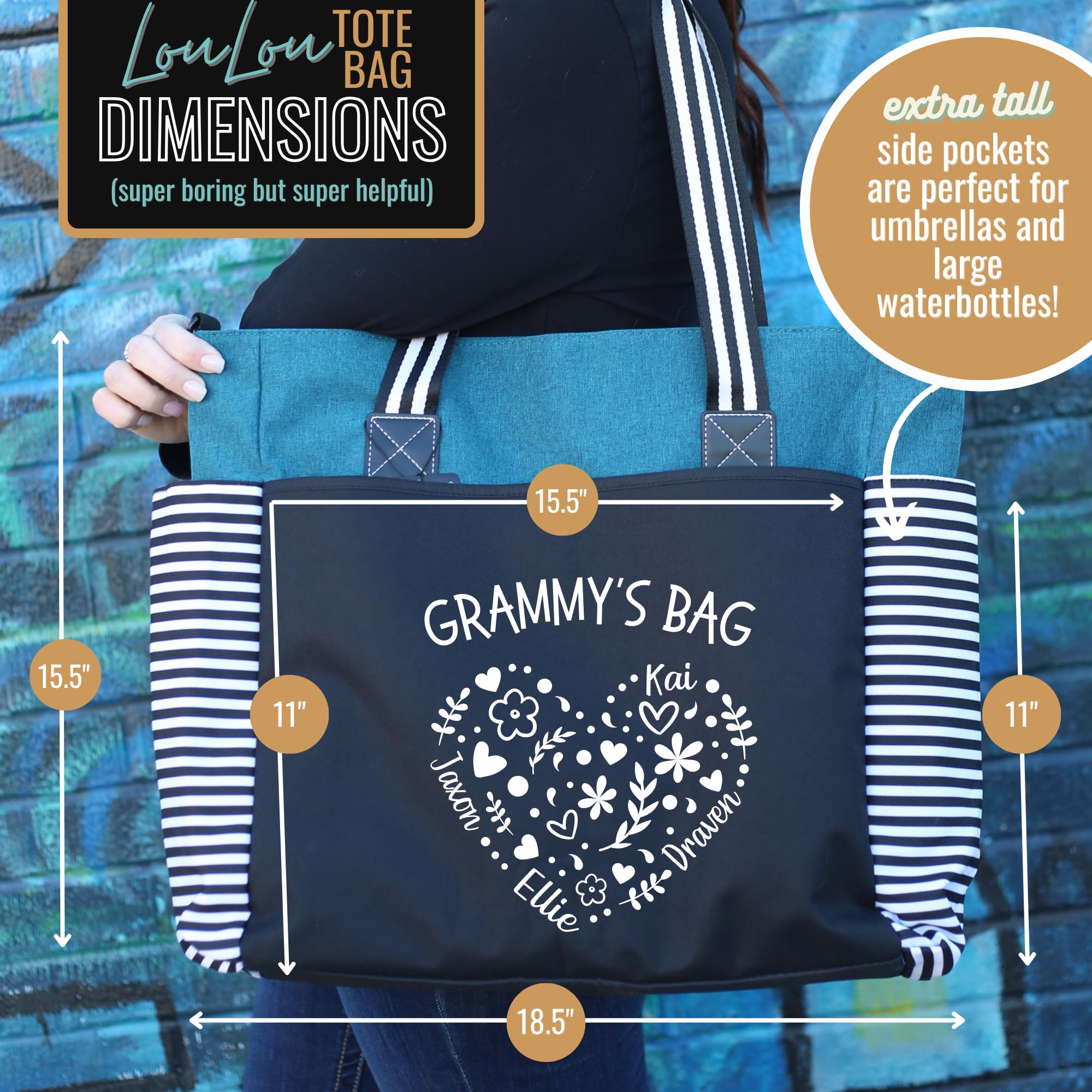 Custom Personalized Laptop Tote Bag for Women - Durable Work & Travel Computer Bag with Zipper Closure & Interior Pockets (Teal) - Perfect for Office, Business Trips & Daily Commute