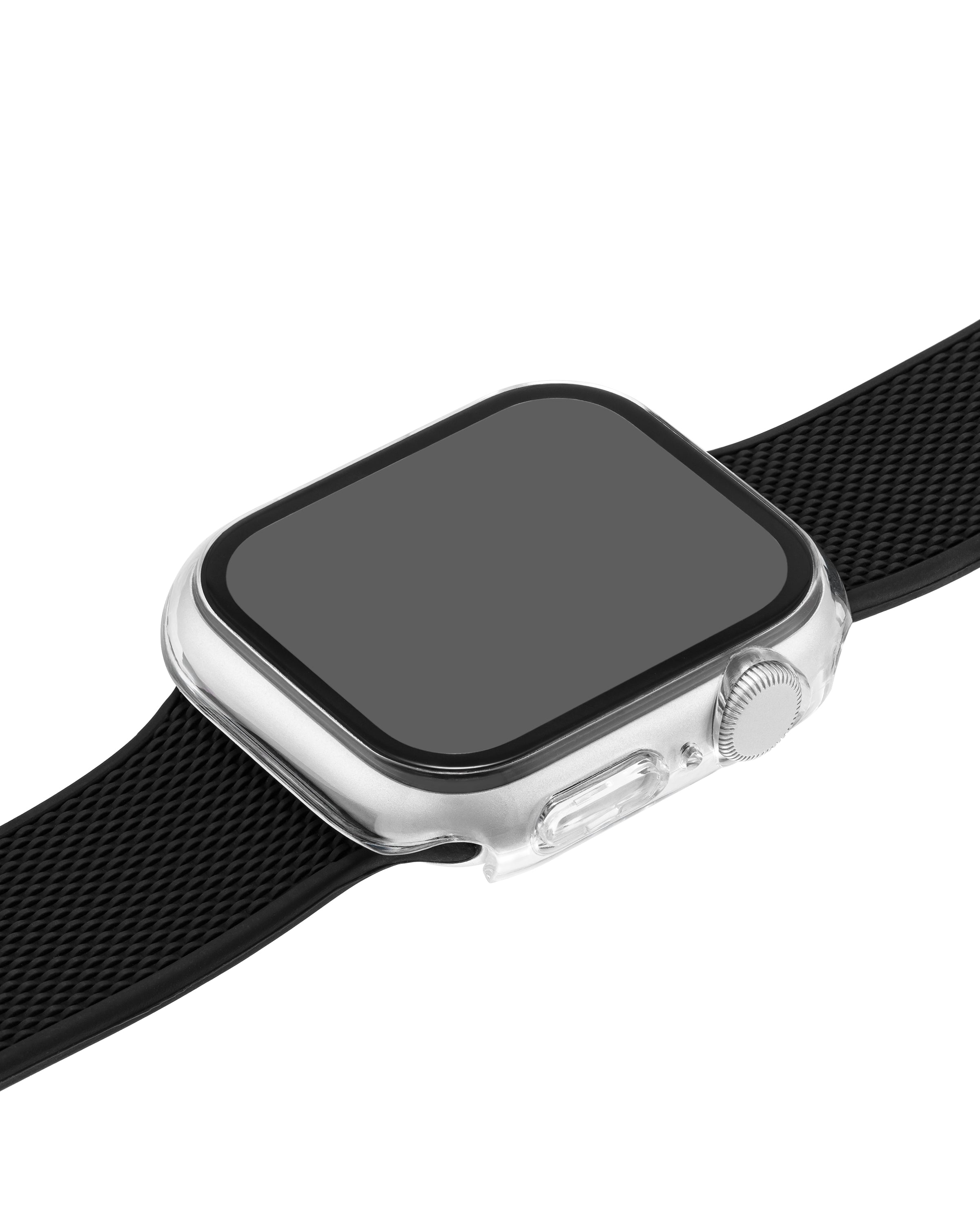 Premium Tempered Glass Screen Protector with Shockproof Case for Apple Watch® - Perfect for Sports, Workouts & Everyday Protection