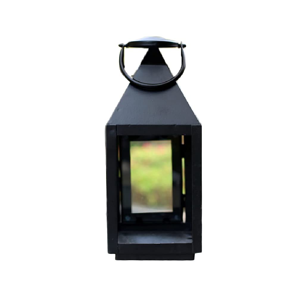 Vintage European Style Kerosene Oil Lantern - Wrought Iron Windproof Floor Lamp with Glass Shade for Outdoor Courtyard, Garden, Patio Decor | Portable Hurricane Lamp for Camping, Emergency, Power Outages & Rustic Home Decor