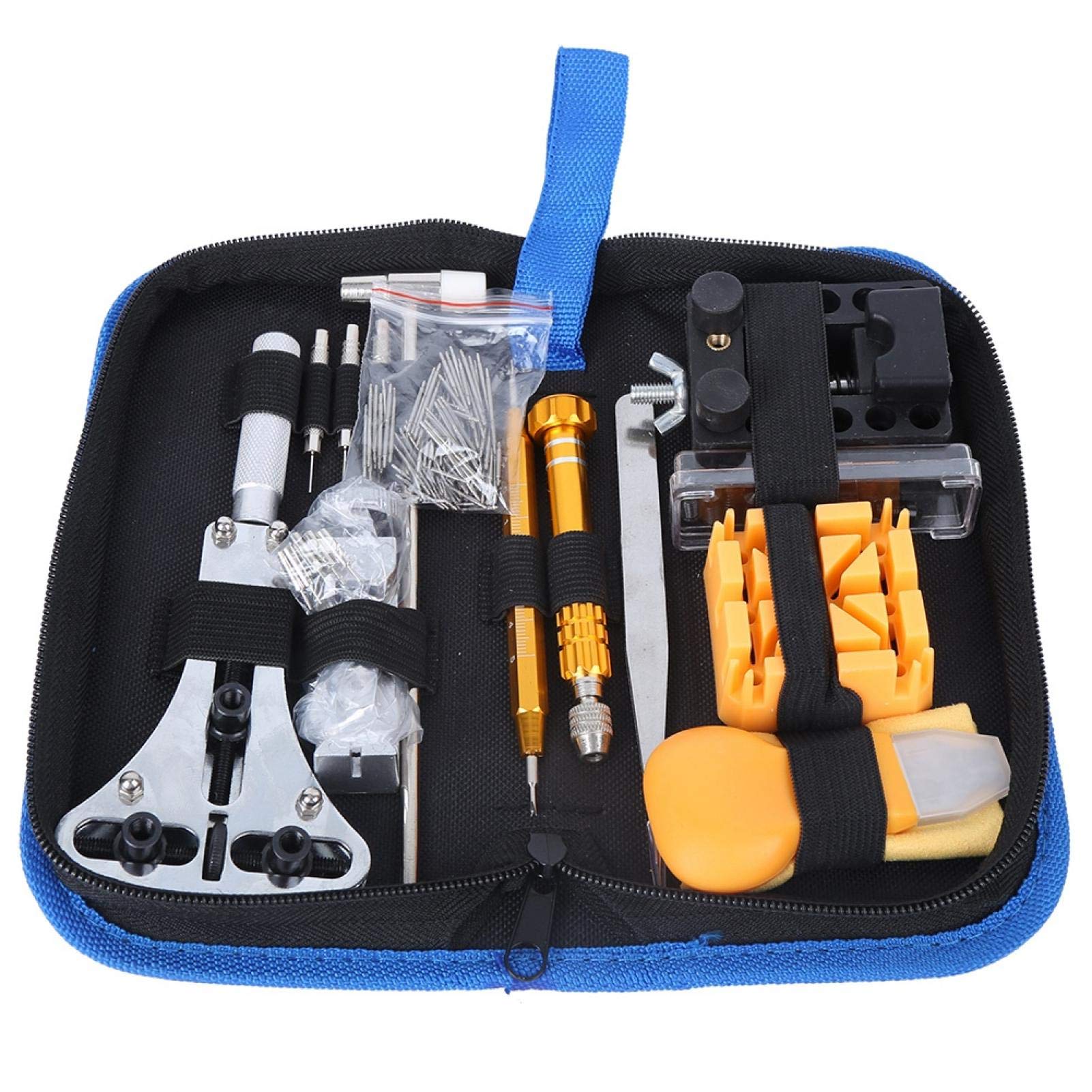 149Pcs Professional Watch Repair Tool Kit - Case Opener, Link Spring Bar & Strap Remover for Watchmakers | Essential Watch Maintenance Tools for DIY Watch Repair, Battery Replacement & Band Adjustment