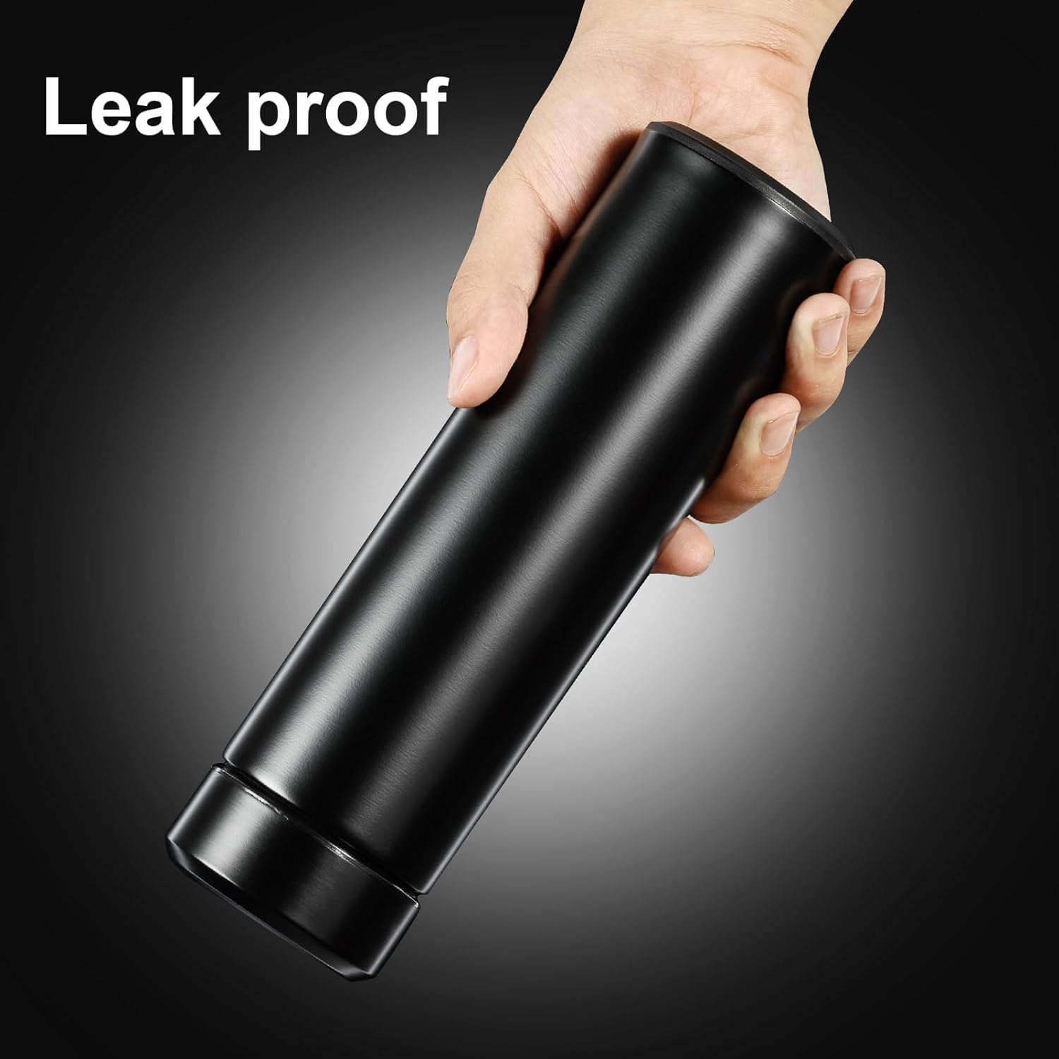 One94Store 500ml Smart LED Temperature Display Stainless Steel Vacuum Insulated Water Bottle - Double Wall Thermos for Hot & Cold Drinks, Leak Proof Travel Mug (Black) - Perfect for Gym, Hiking, Office & Outdoor Activities