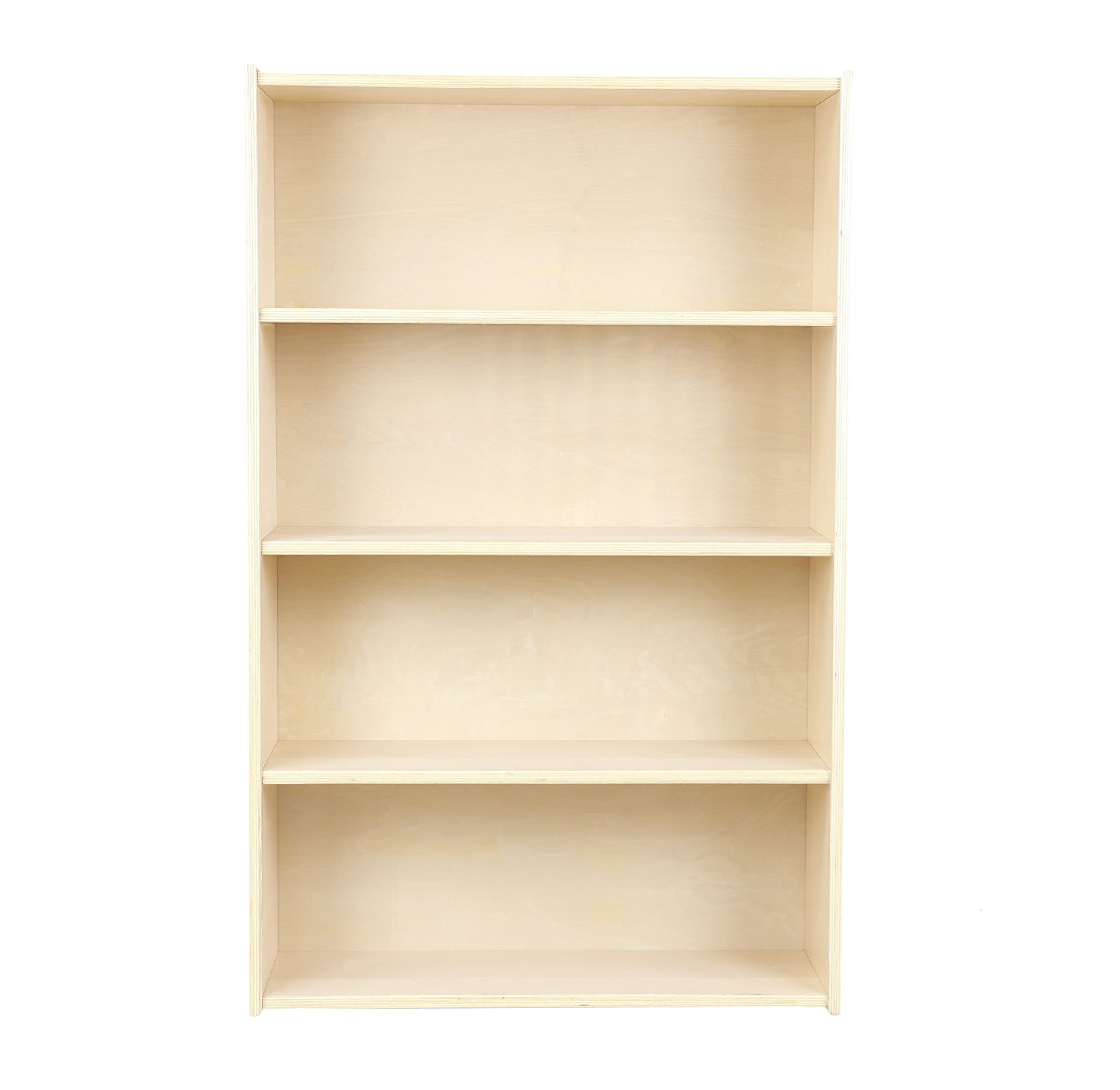 Classic Birch Wood Book Shelf - 4-Tier 48