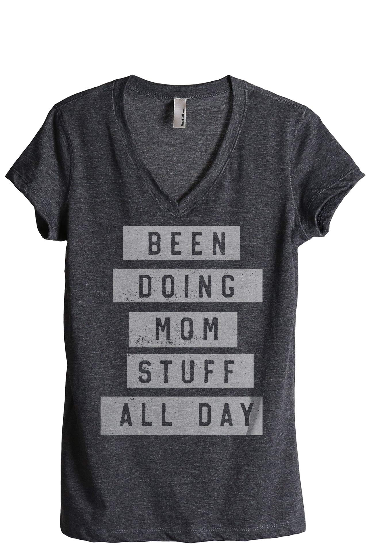 Comfortable Women's Relaxed V-Neck T-Shirt - Soft Casual Tee for Everyday Wear | Perfect for Mom Life, Errands & Relaxing at Home