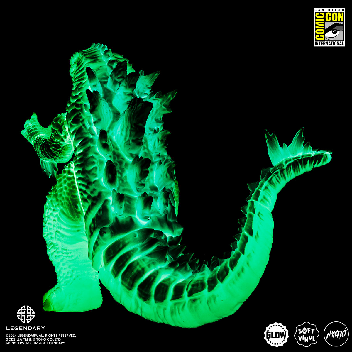 Godzilla x Kong: The New Empire Soft Vinyl Figure - Cherry Blossom Glow in The Dark Collectible | Perfect for Movie Fans, Anime Collectors & Home Decor | Great Gift for Godzilla Lovers
