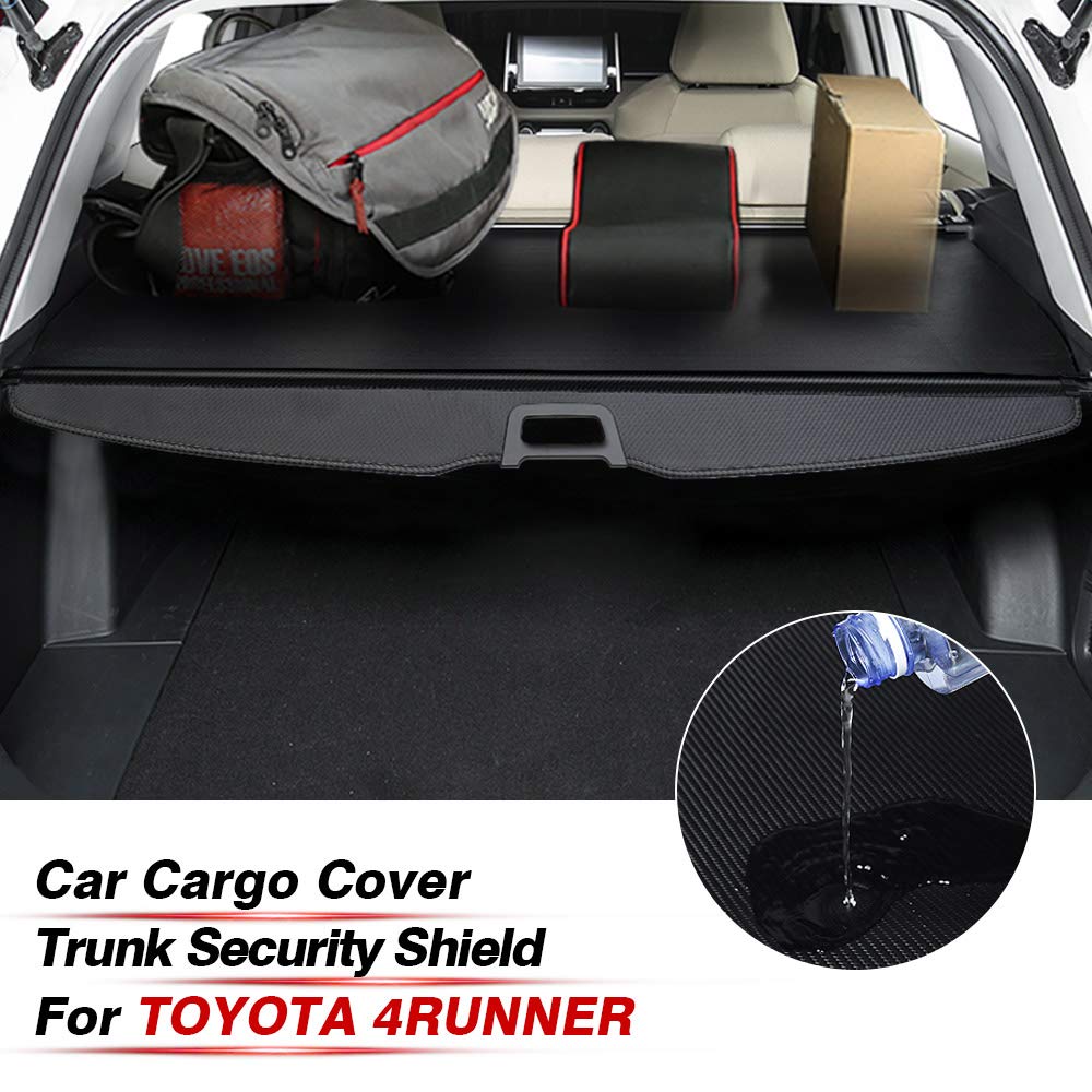 2010-2024 Toyota 4Runner Retractable Cargo Cover - Carbon Fiber Trunk Shade with No Gap | Perfect for Road Trips, Camping & Outdoor Adventures