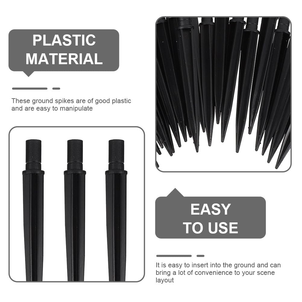 25 Pack Solar Light Stakes - 5.5 x 0.55 Inch Replacement Ground Spikes for Garden Pathway Lights, Landscape Yard Lamps - Perfect for Driveway, Walkway, Flower Bed & Outdoor Decoration Lighting