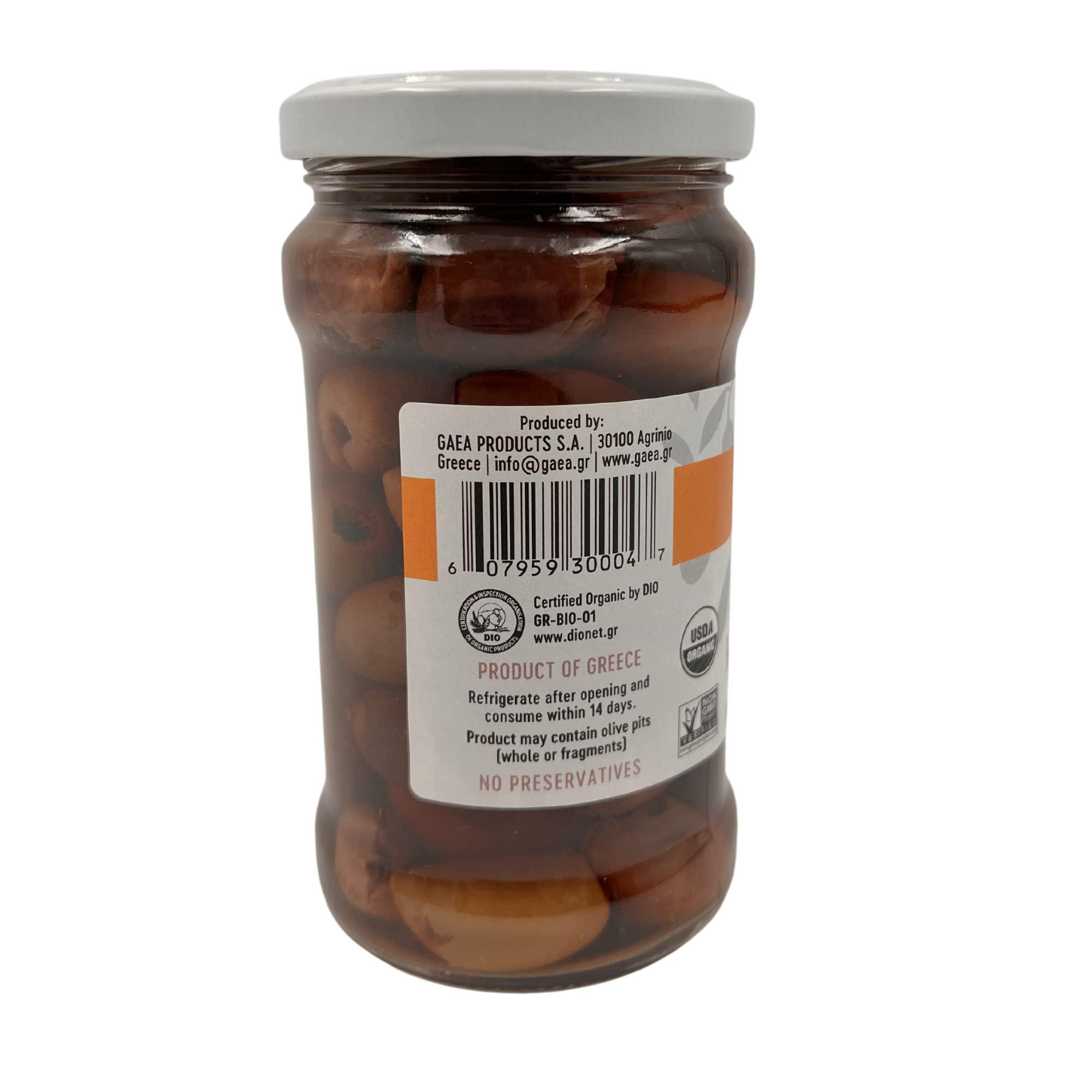 Organic Kalamata Pitted Olives by Gaea - 10.2 oz | Premium Greek Olives for Salads, Charcuterie Boards & Mediterranean Recipes