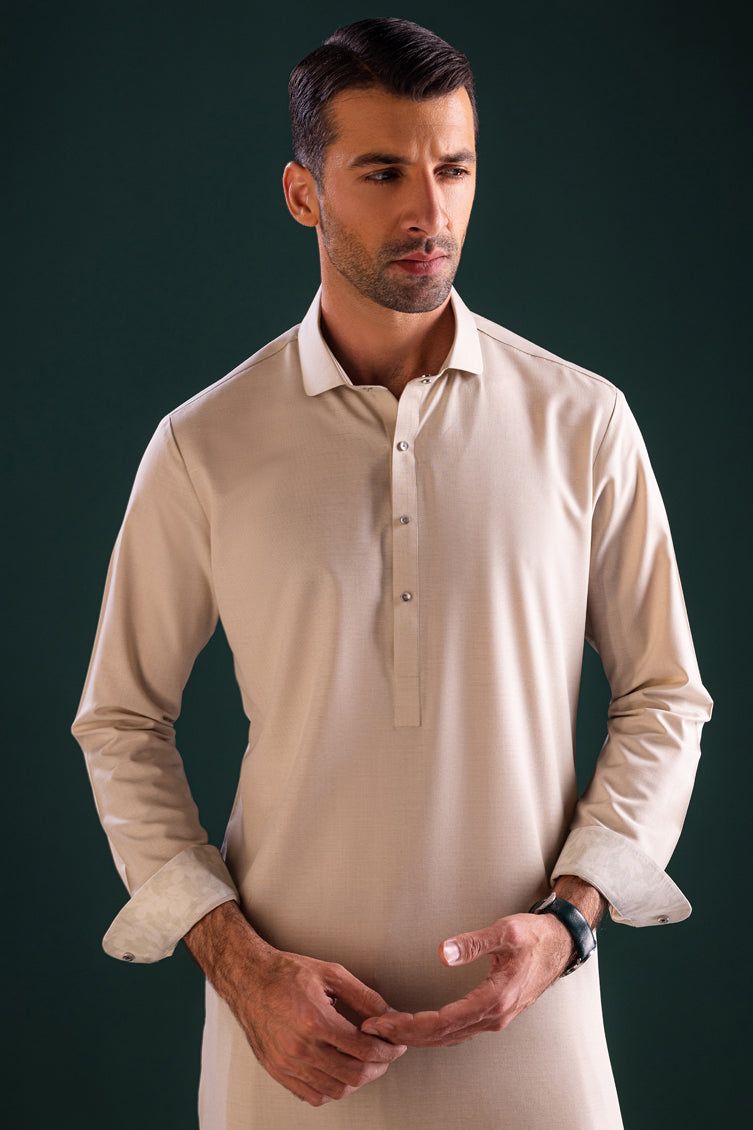 Blended Green Shalwar Kameez - Traditional Pakistani Outfit for Men & Women | Perfect for Weddings, Festivals & Cultural Events