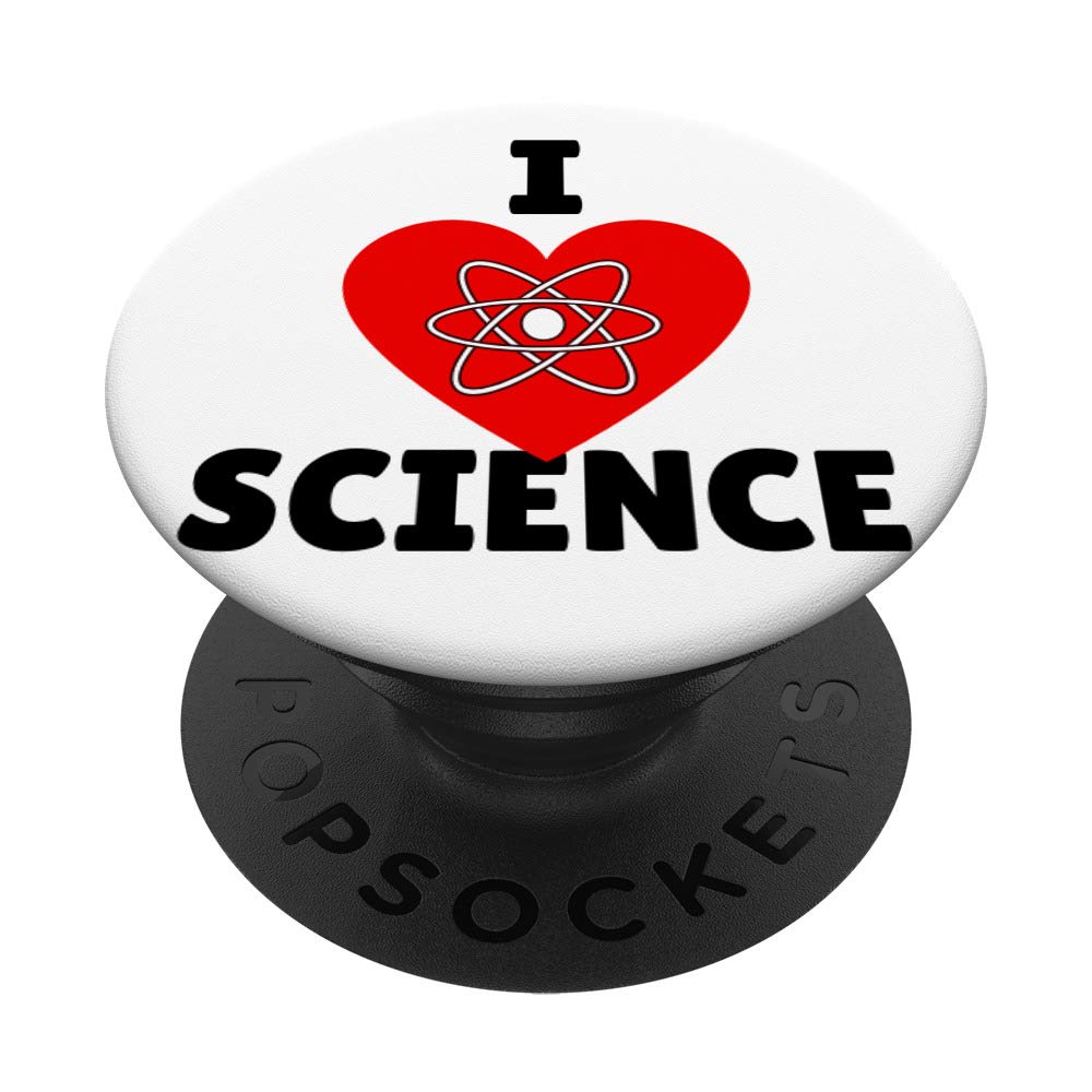I Love Science Red Heart & Atom Design T-Shirt - Perfect for Science Lovers, Teachers, and STEM Students - Great for Classrooms, Labs, and Science Events