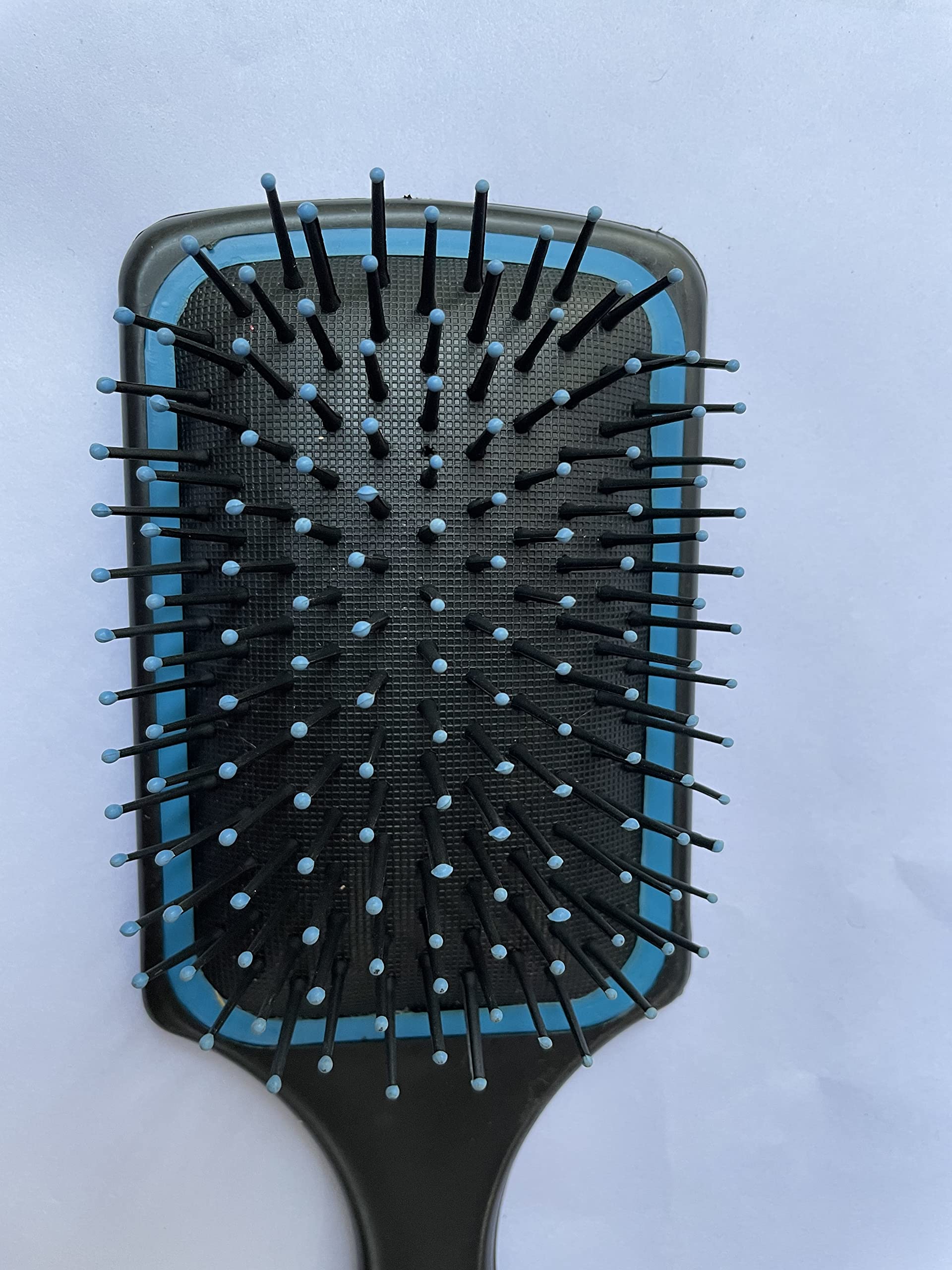 PDY Fashion Hair Brush - Detangling & Styling Brush for All Hair Types (Black & Blue) - Perfect for Home, Salon & Travel Use