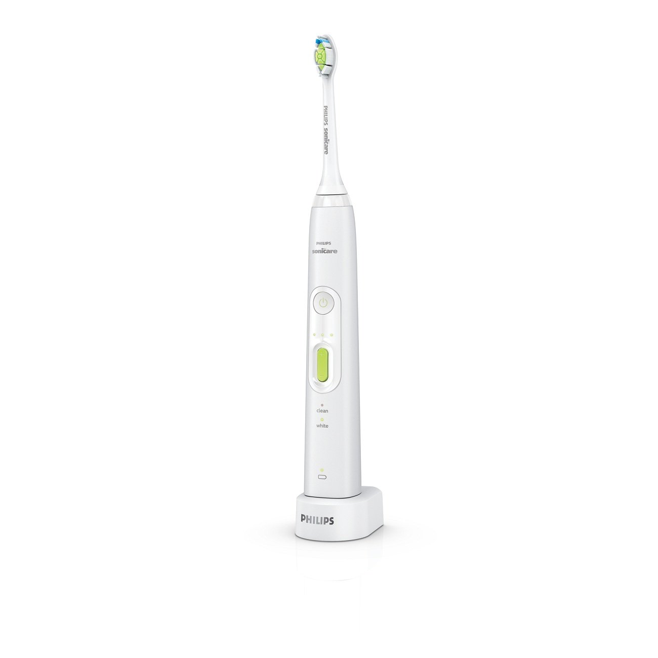 Philips Sonicare HX8911/02 HealthyWhite+ Rechargeable Electric Toothbrush with 3 Modes - Whitening, Clean & Gum Care - for Brighter Smile & Healthier Gums (White) - Perfect for Home & Travel Use