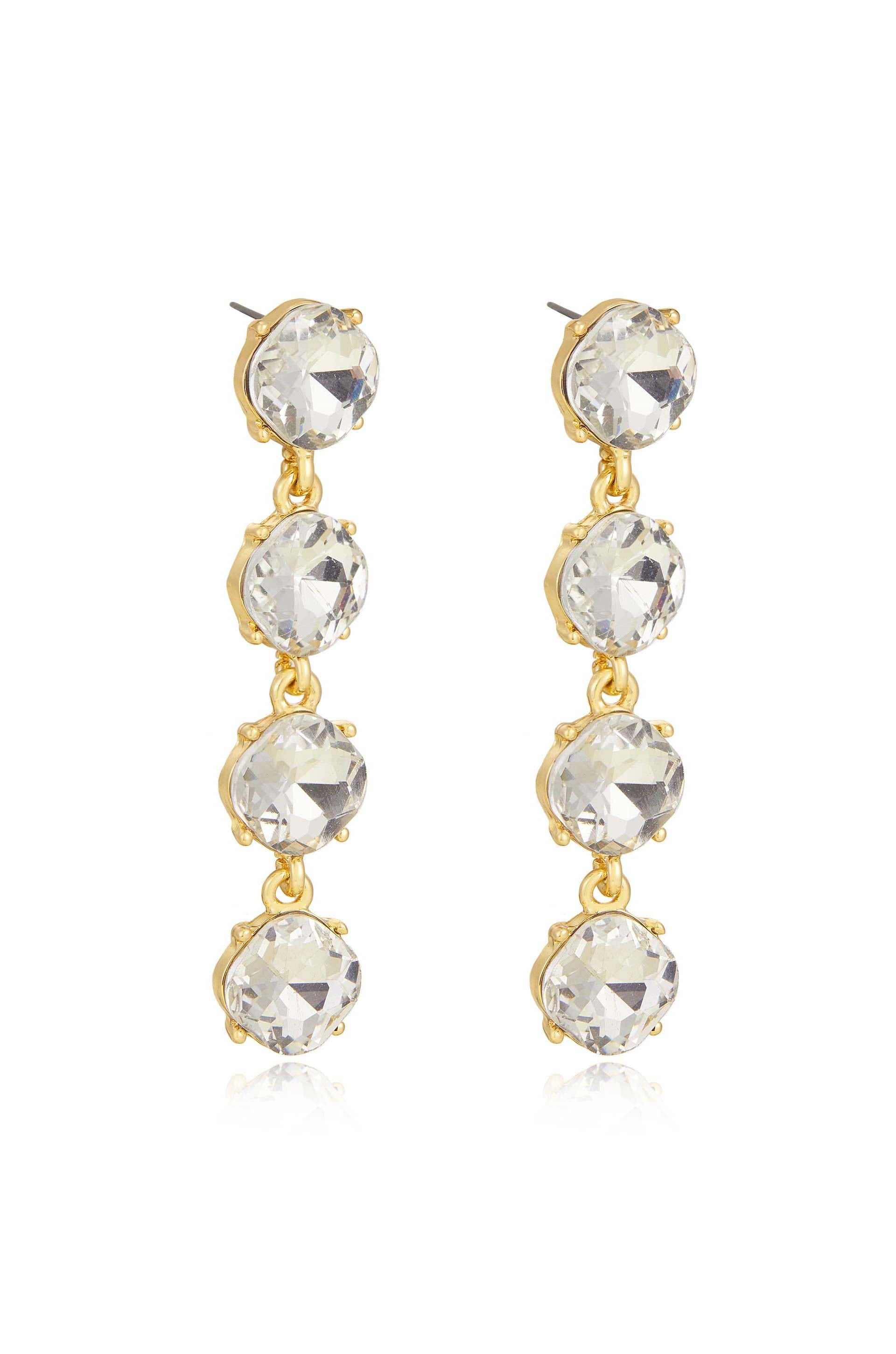 Four the Money Earrings - Stylish Gold Plated Hoop Earrings for Women | Perfect for Parties, Weddings & Everyday Wear