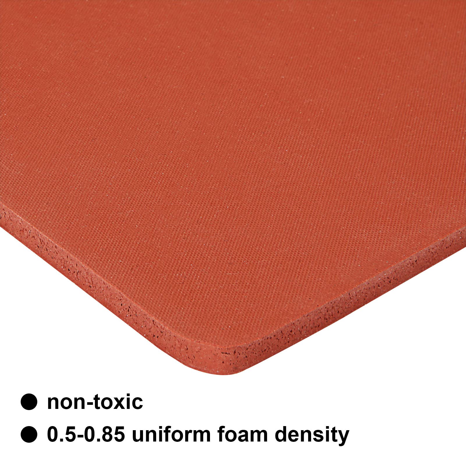QTLCOHD 15x15 Inch Silicone Heat Press Pad Mat - 0.3 Inch Thickest Red Easy Press Mat Replacement for Heat Press Machine - Perfect for T-Shirt, Mug & Hat Heat Transfer Projects