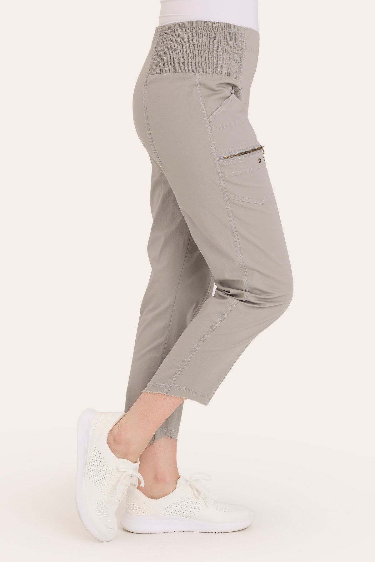 Acker Slim Fit Zipper Pants for Men - Stretchable Comfortable Casual Trousers for Work, Travel & Everyday Wear
