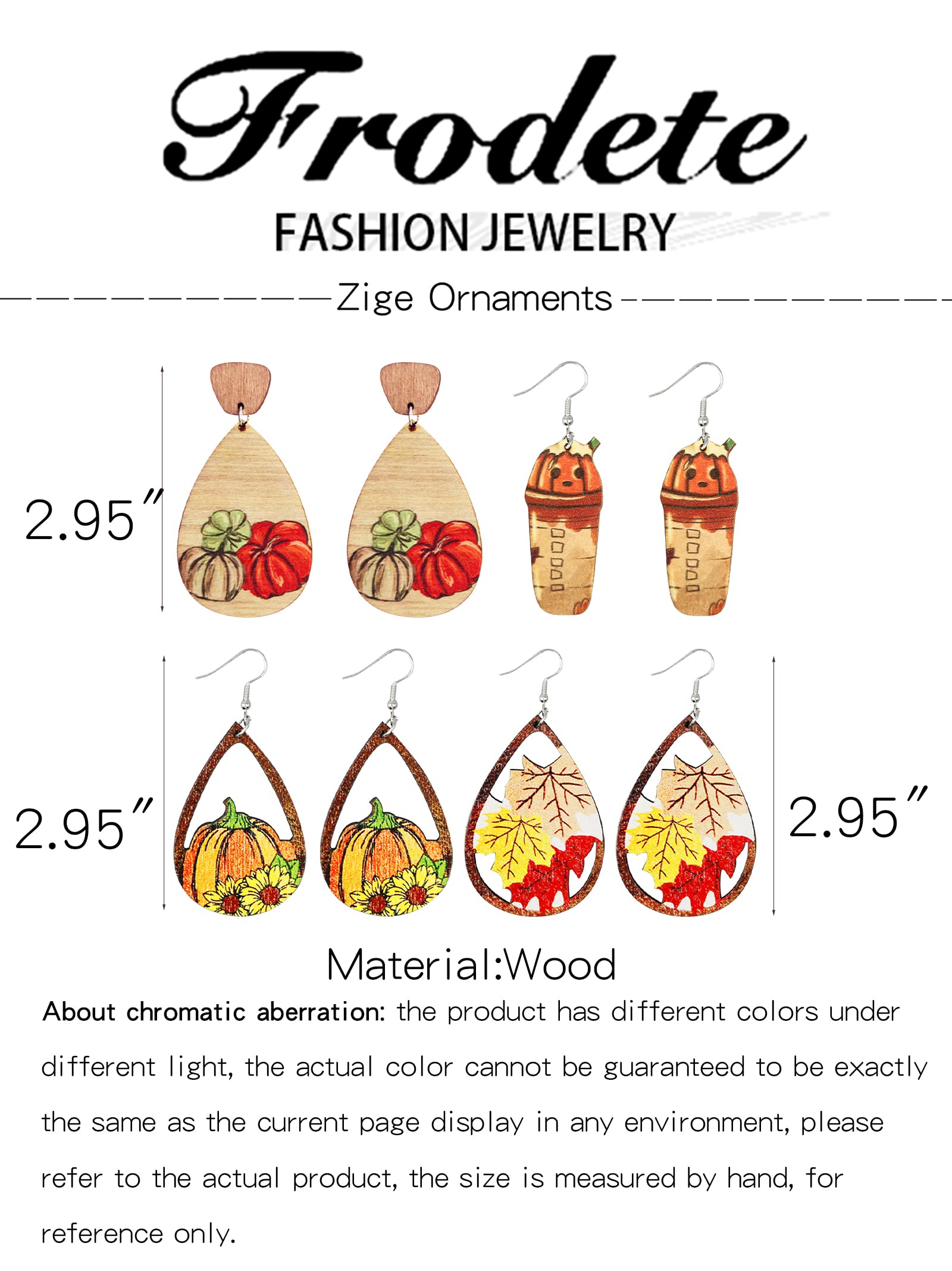 4-7 Pairs Thanksgiving Earrings for Women - Fall Maple Leaf, Candy Corn & Pumpkin Turkey Dangle Earrings - Autumn Jewelry Set for Thanksgiving Gifts (Perfect for Holiday Parties, Family Gatherings & Festive Outfits)