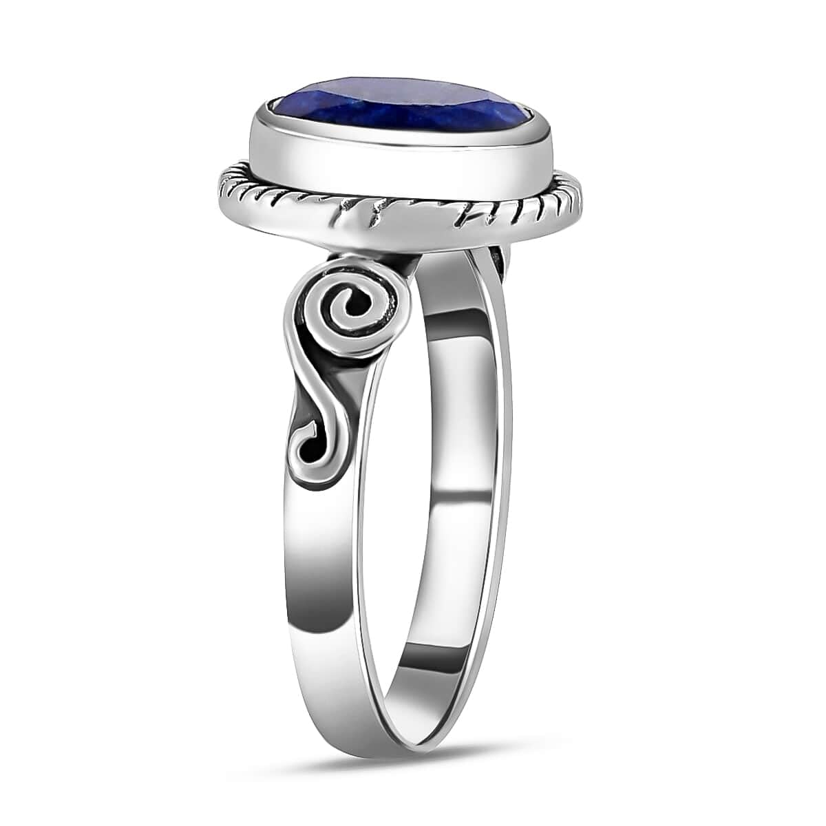 Blue Lapis Lazuli Ring for Women - Stainless Steel Birthstone Jewelry Gift | Anniversary & Special Occasions