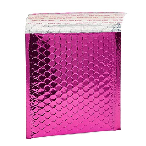 Hot Pink Metallic Bubble Mailers 7