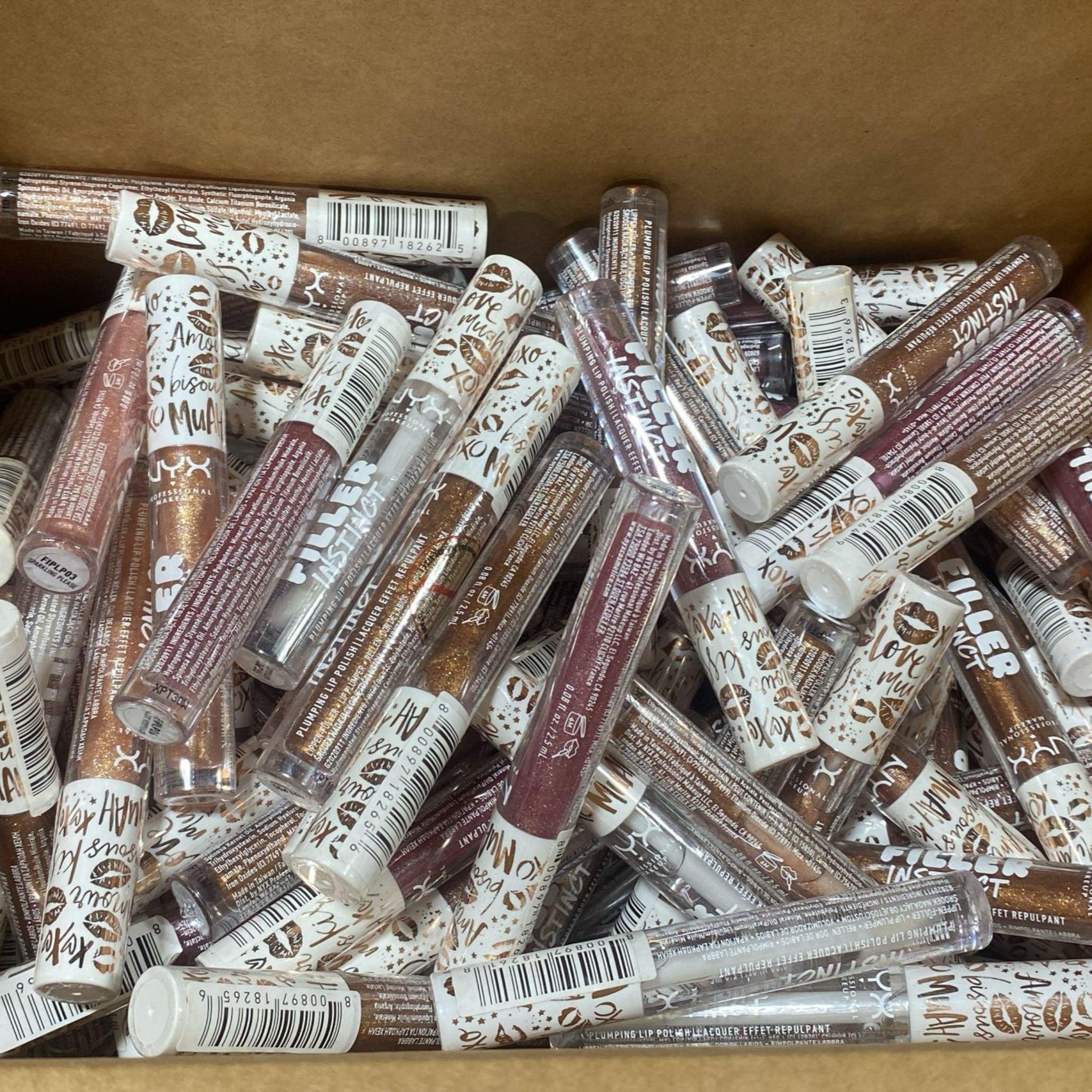 NYX Filler Instinct Plumping Lip Polish - 0.08oz (55 Pcs Lot) - Hydrating Lip Gloss for Fuller Lips - Perfect for Daily Wear, Parties & Special Occasions