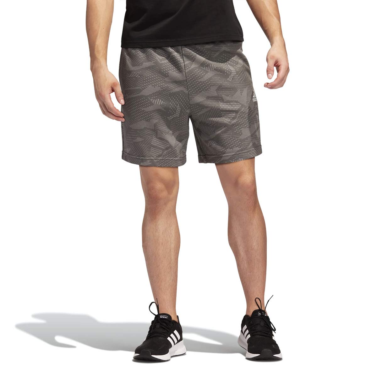 Adidas Men's Essentials Allover Print Athletic Shorts - Lightweight Quick-Dry Workout Shorts for Running, Gym & Casual Wear